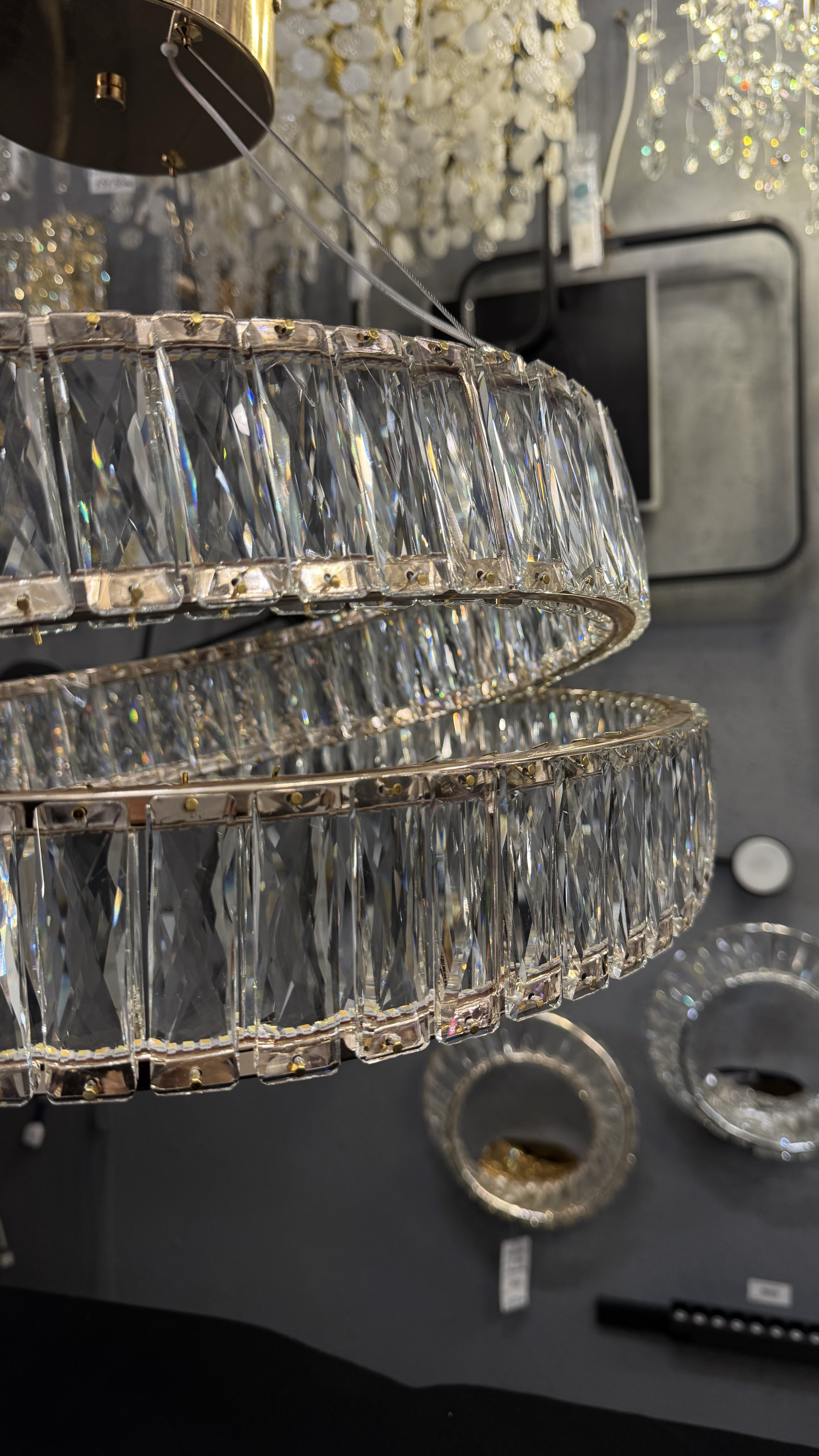 Сучасний підвісна LED-люстра з пультом, 60 см - Зображення 20