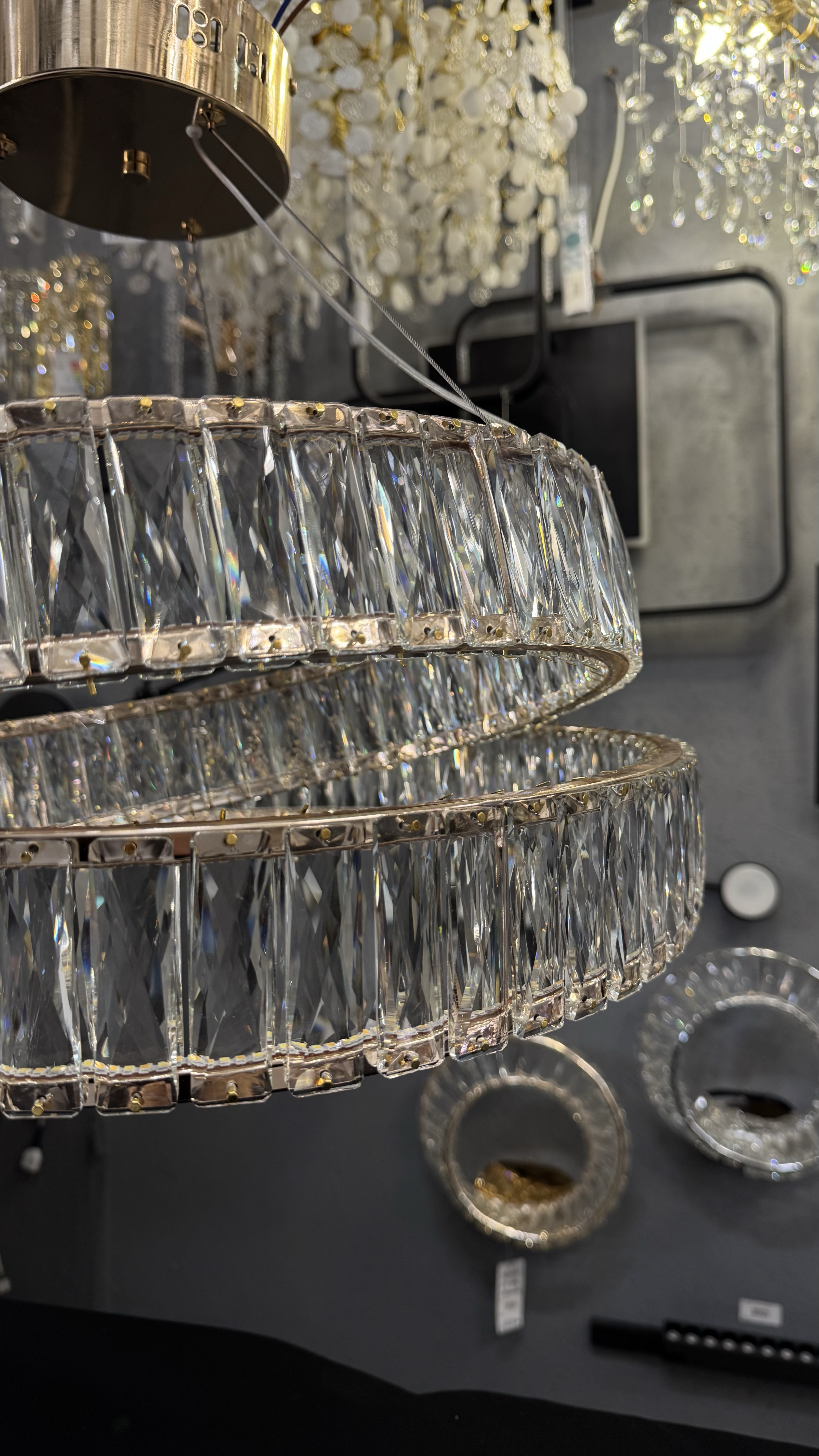 Сучасний підвісна LED-люстра з пультом, 60 см - Зображення 21