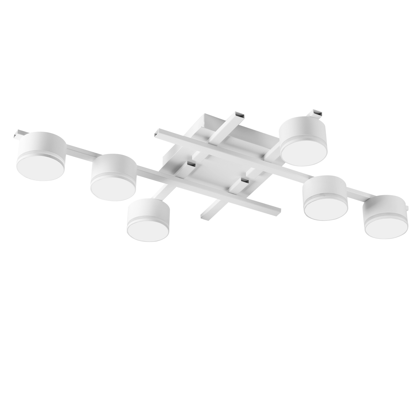 Світильник VIDEX накладний під 6 ламп GX53, білий - Зображення 3