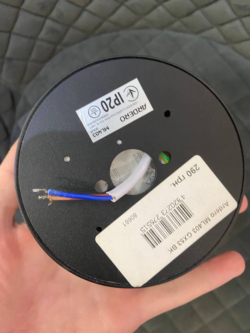 Накладний світильник чорний - Зображення 9