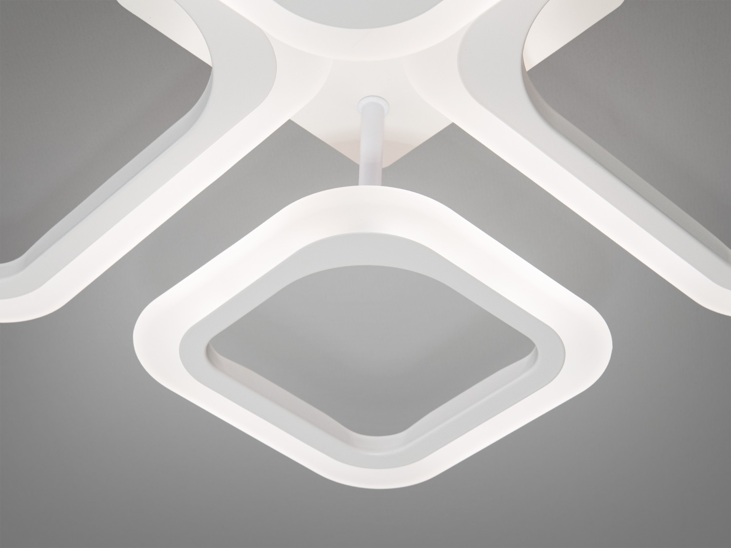 Біла LED люстра смарт світильник накладний, 52W - Зображення 2