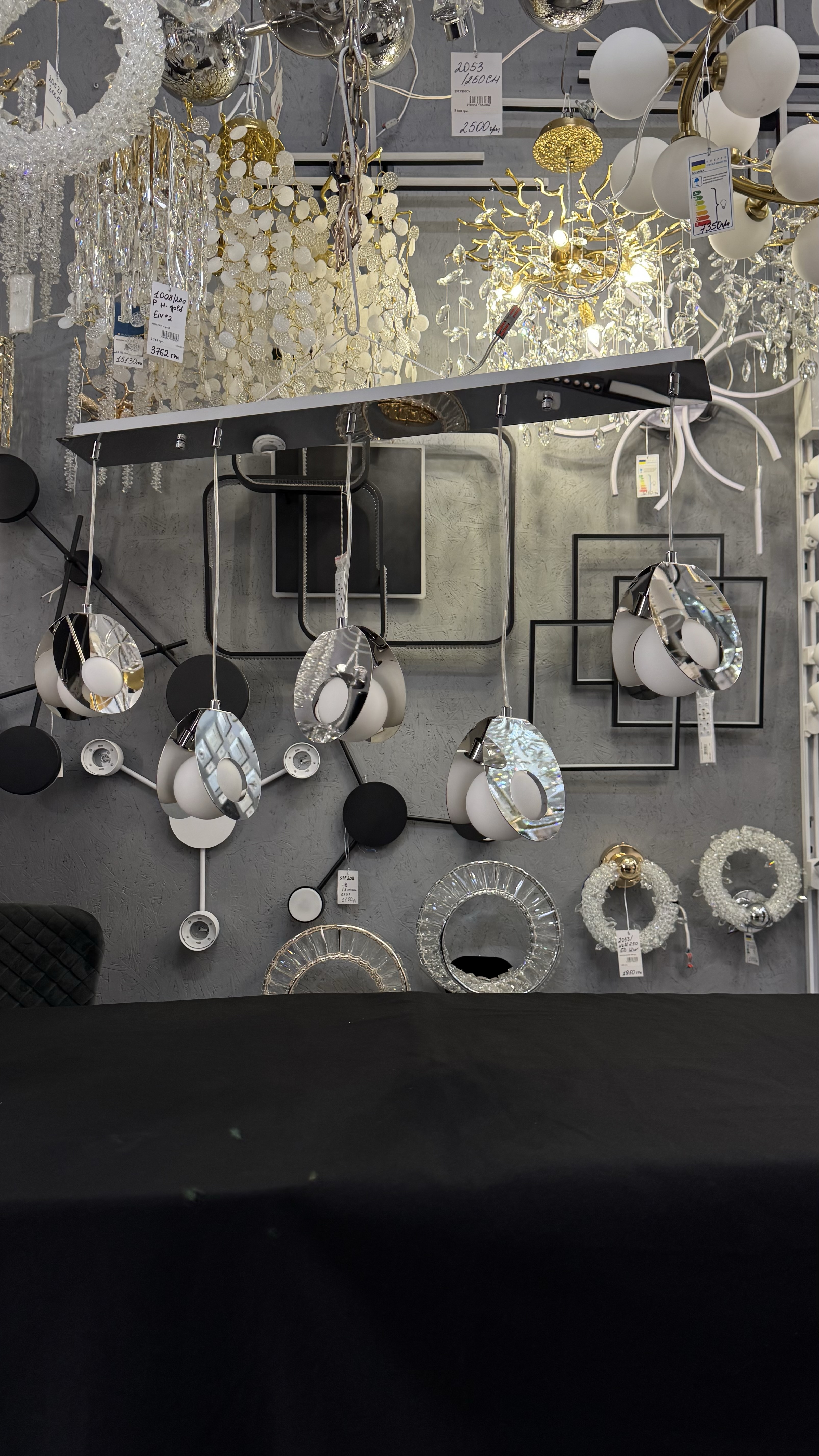 Підвісна видовжений світильник 5 ламп G9, хром, метал/скло ESTE - Зображення 10