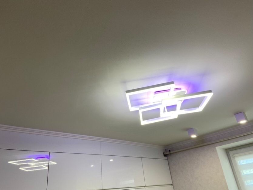 Світлодіодна люстра смарт світильник з пультом dimmer, 100W, білий - Зображення 6