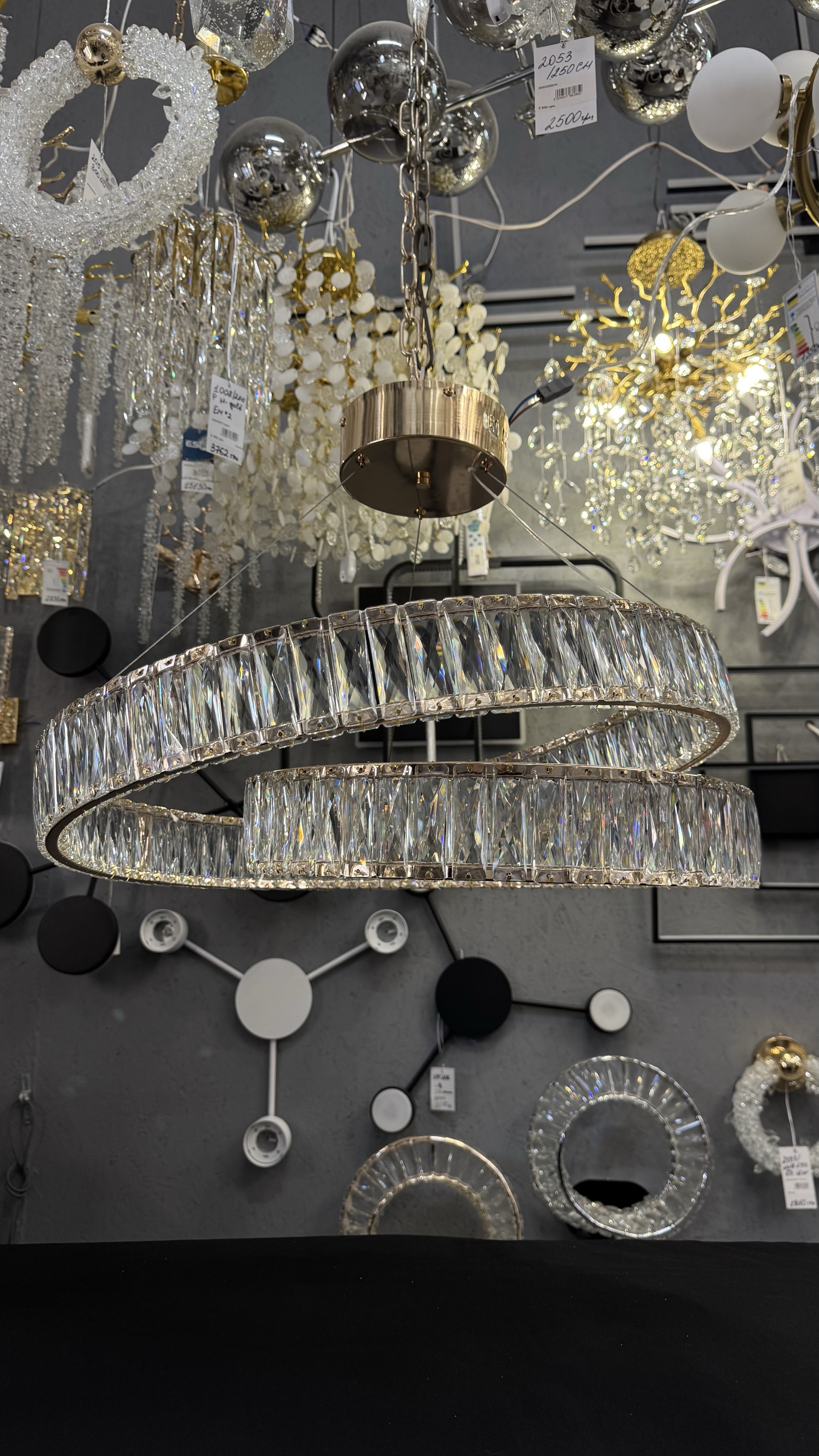 Сучасний підвісна LED-люстра з пультом, 60 см - Зображення 18