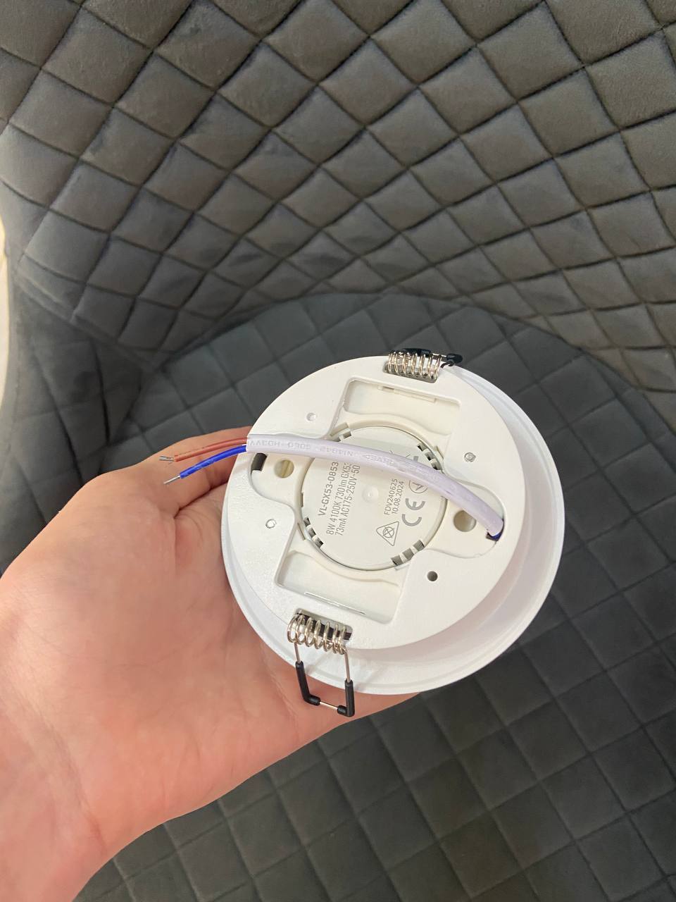 Вбудований світильник DL2817 білий, круглий - Зображення 12