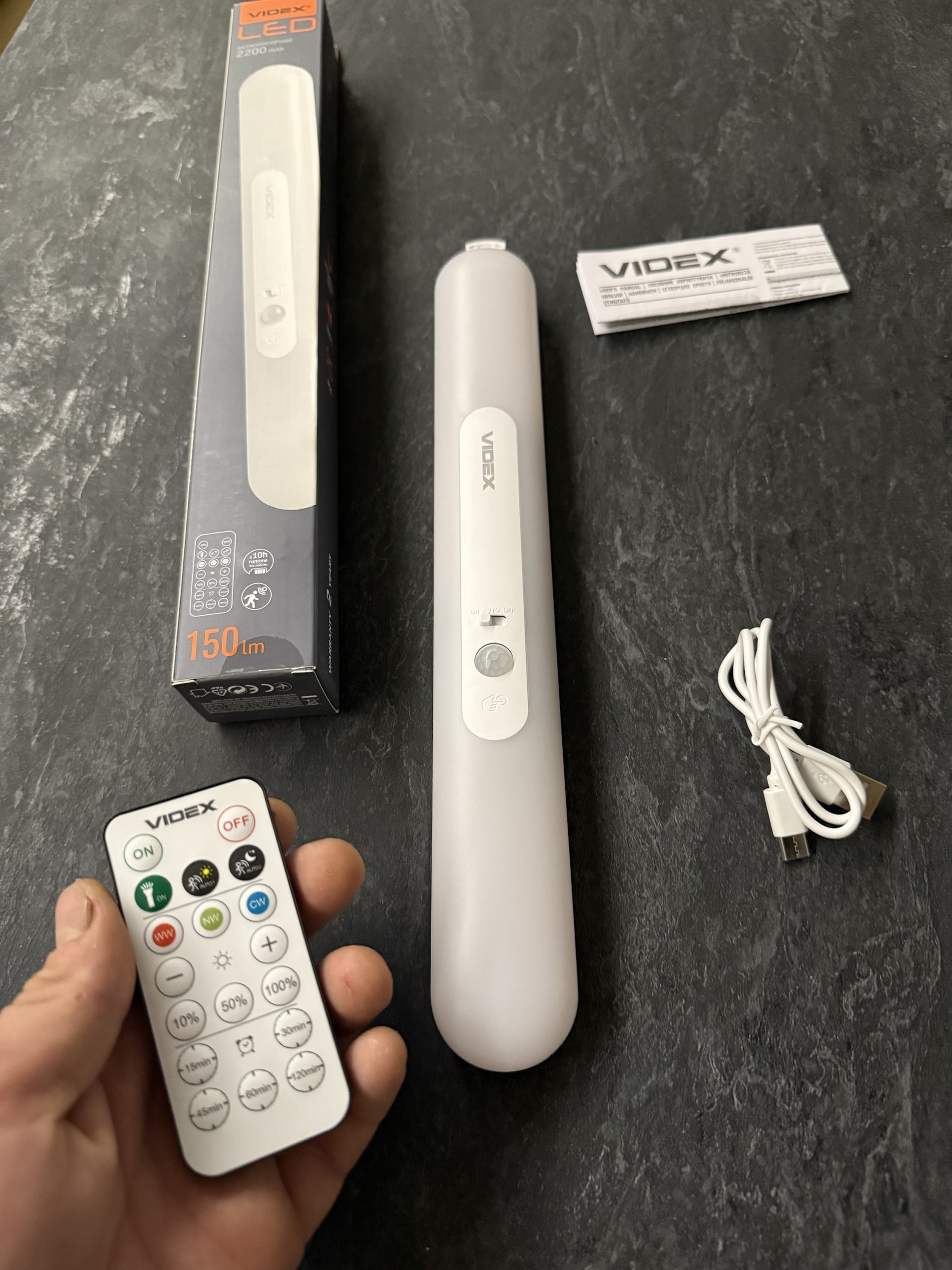 Акумуляторний LED світильник Videx з датчиком руху - Зображення 5