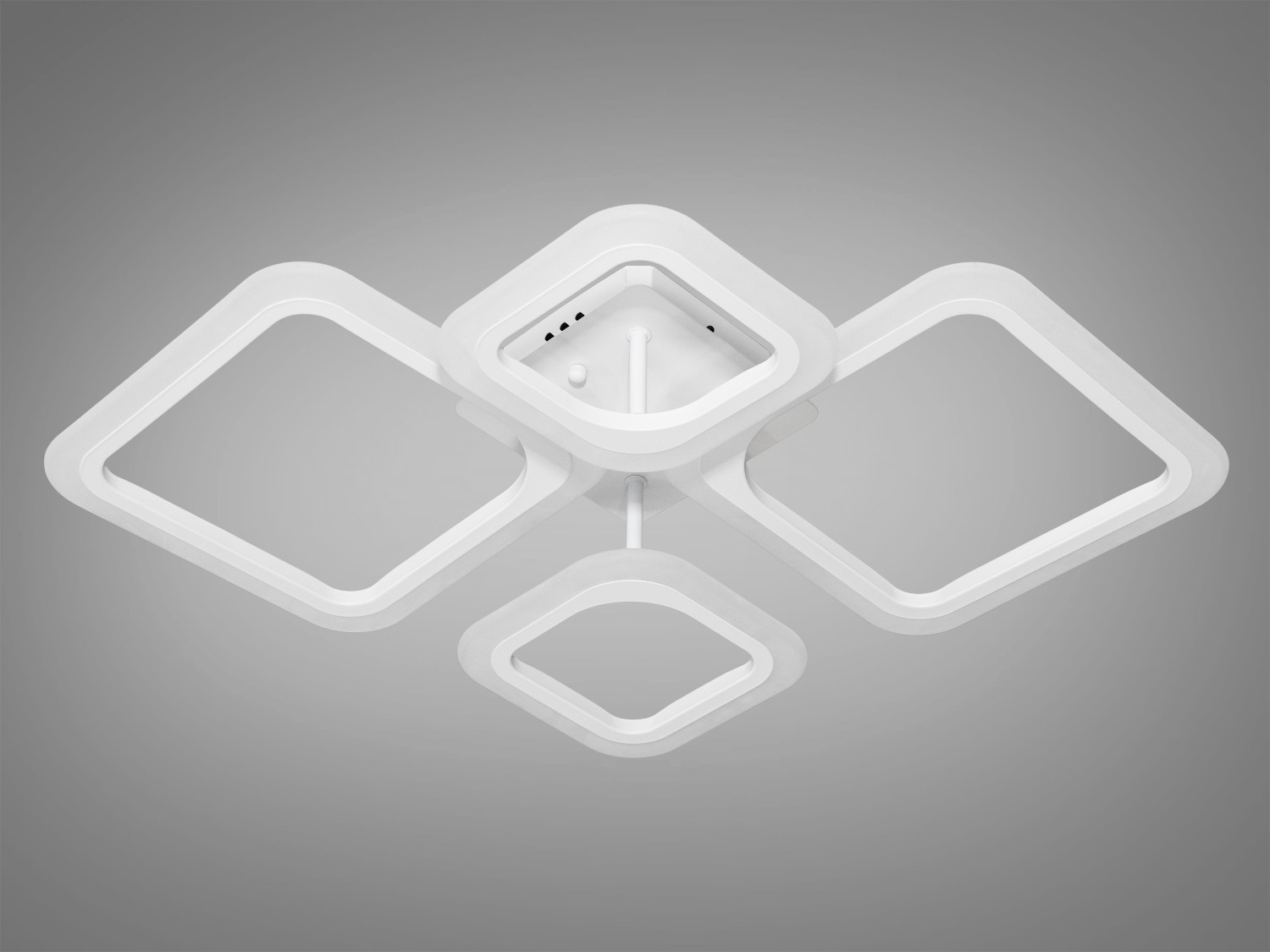 Біла LED люстра смарт світильник накладний, 52W - Зображення 3