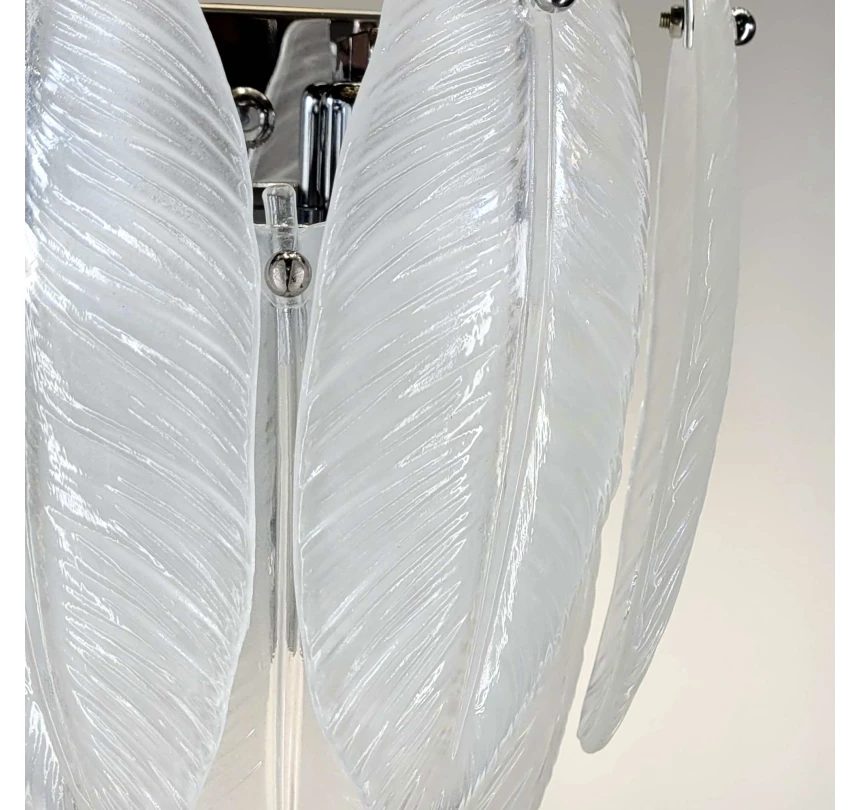 Настінне бра під лампочку E14, Хром з прозорим склом - Зображення 2