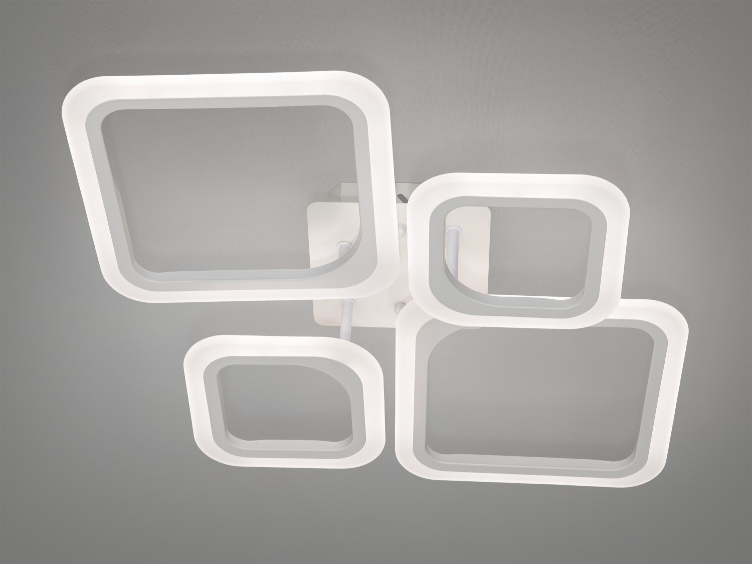 Біла LED люстра смарт світильник накладний, 52W - Зображення 4