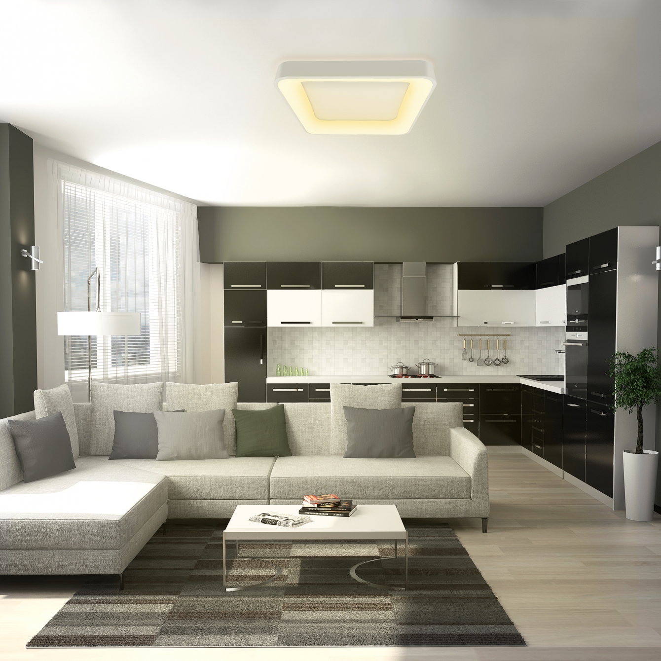 LED світильник VIDEX EDGE-SC-72W-WHITE (VLE-ESC-72W) - Зображення 3