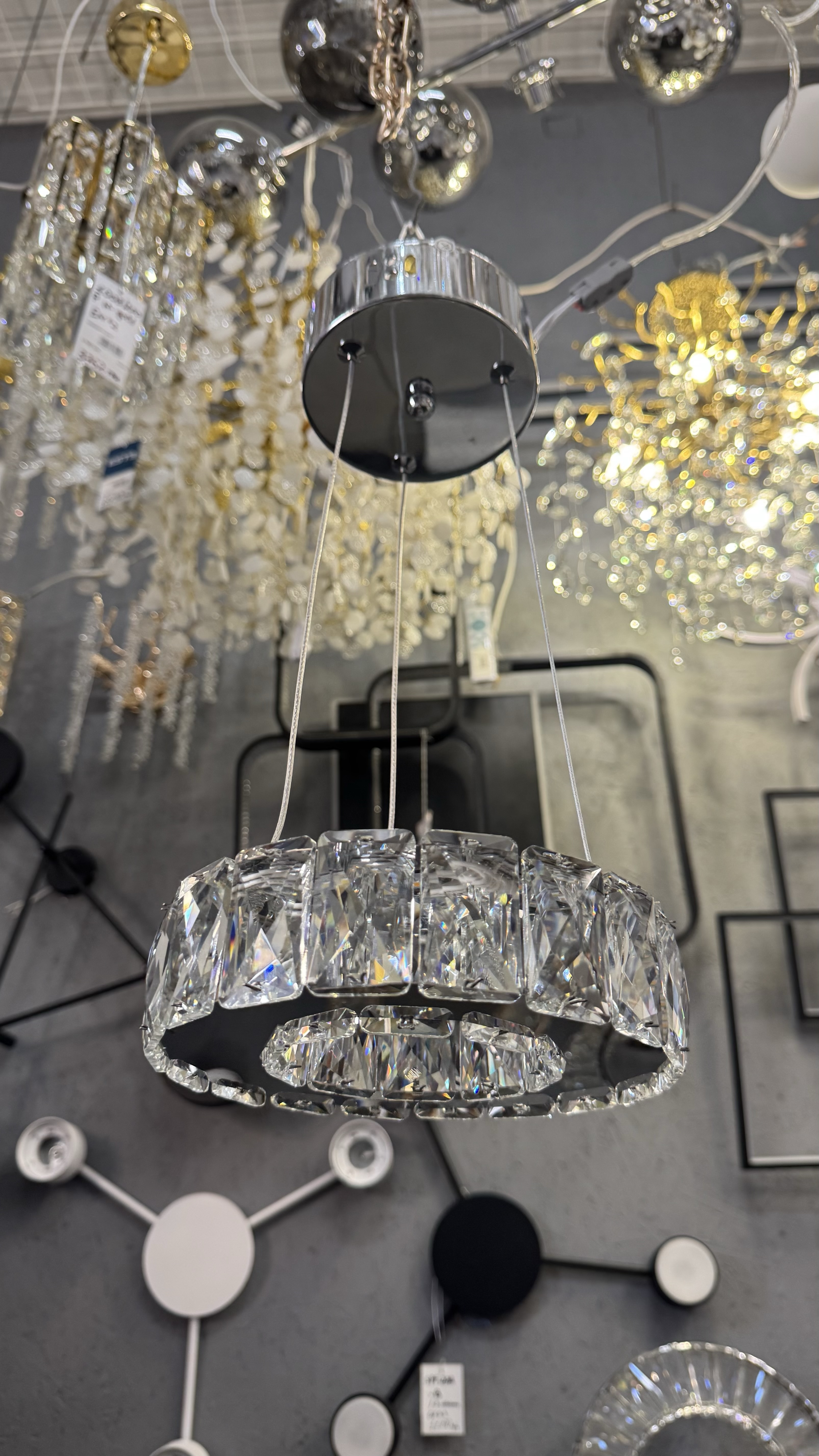 Підвісний LED світильник 17W, Хром