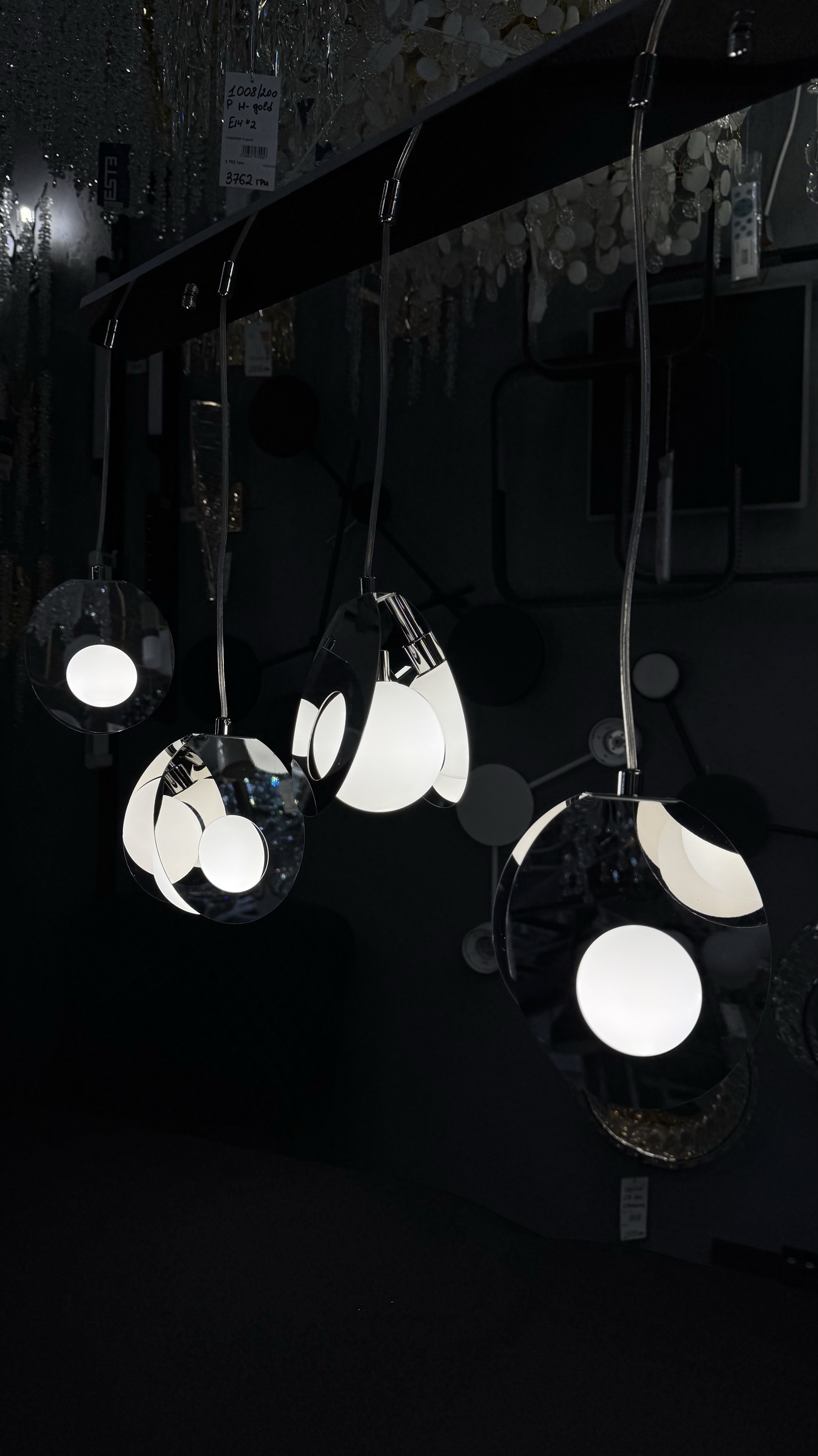 Підвісна видовжений світильник 5 ламп G9, хром, метал/скло ESTE - Зображення 14