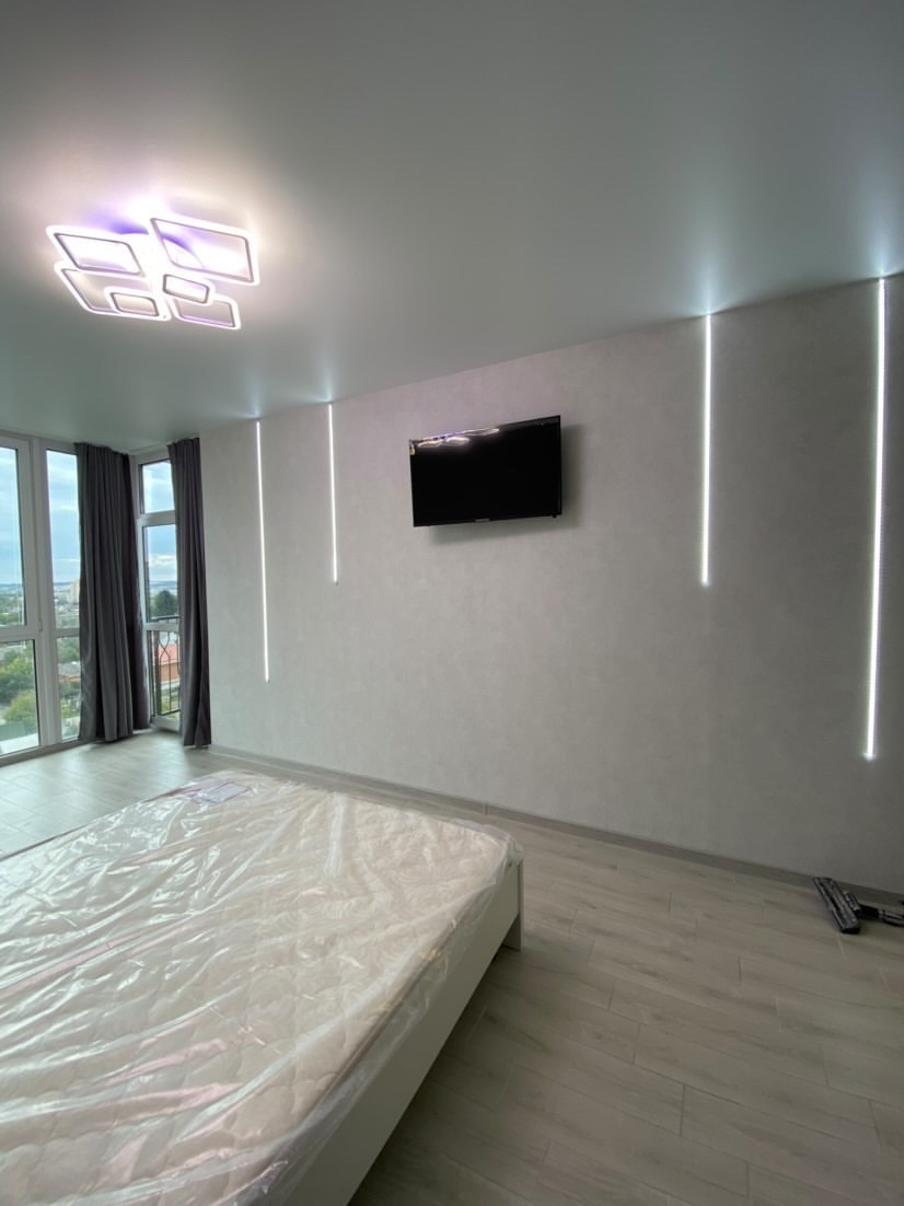 Світлодіодна люстра 6 квадратів, чорна, 150W - Зображення 7