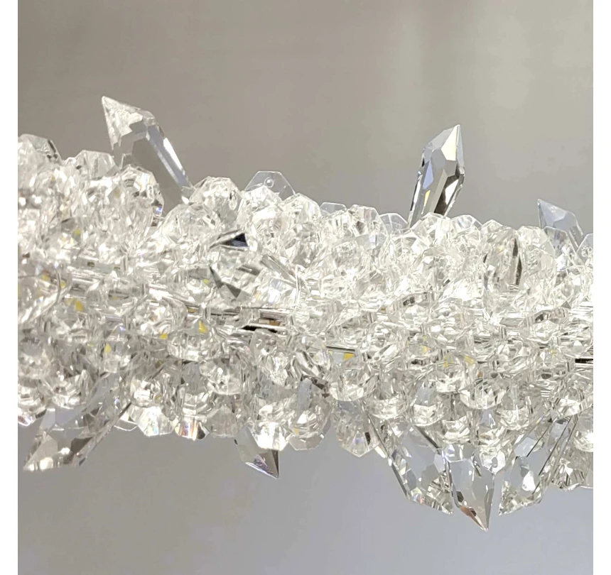 LED люстра на 30W з регулюванням висоти, Хром - Зображення 3