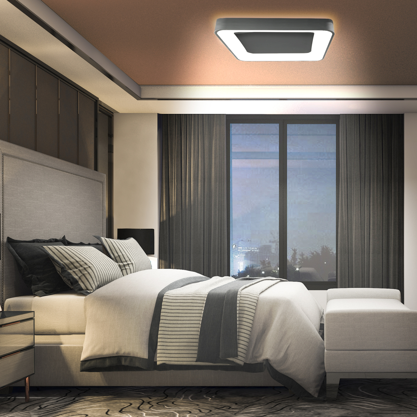 LED світильник VIDEX EDGE-SC-72W-BLACK (VLE-ESC-72B) - Зображення 4