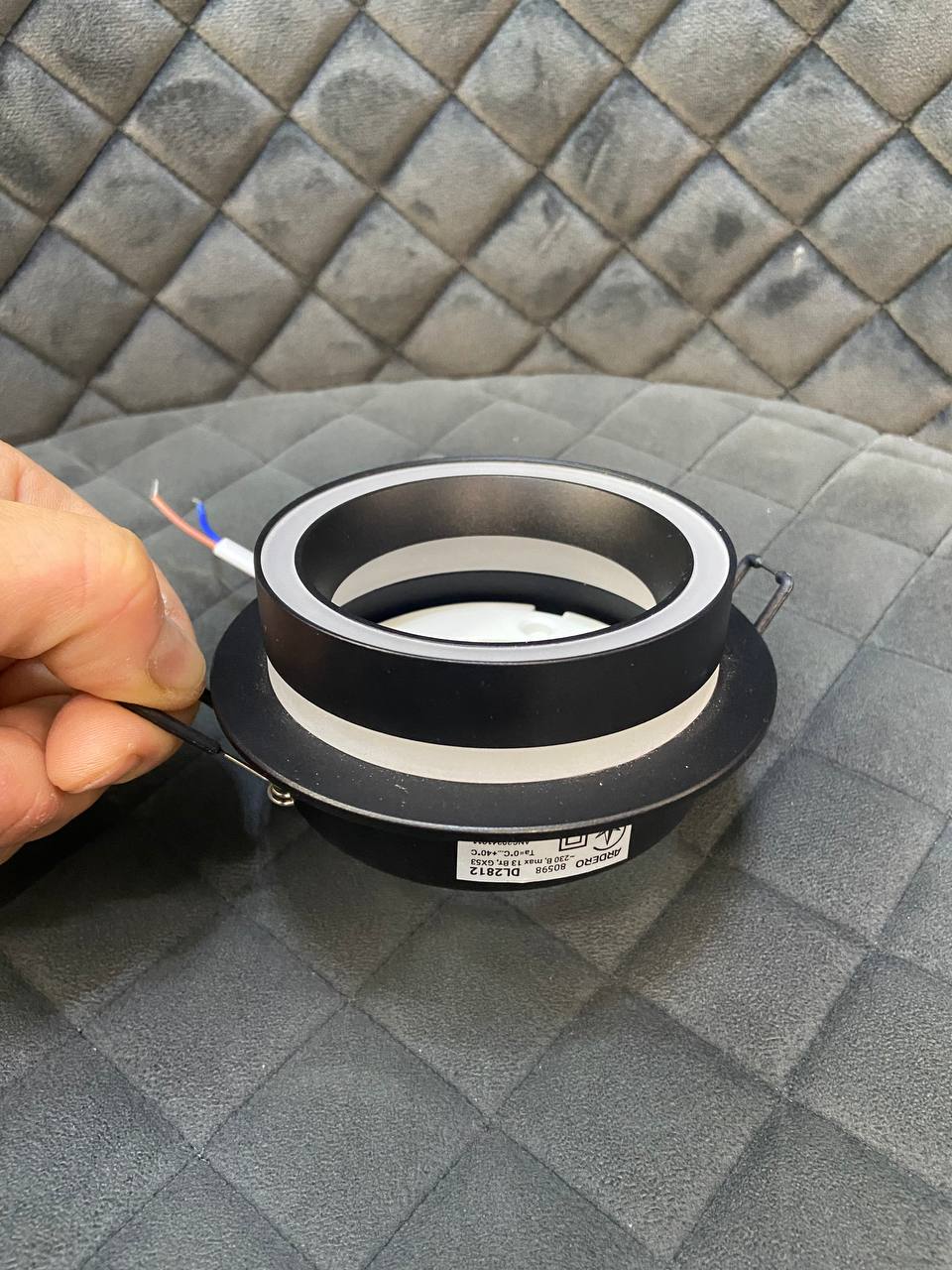 Вбудований світильник чорний - Зображення 7