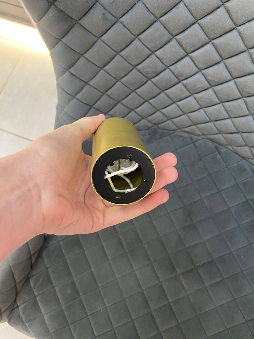 Світильник точковий накладний матове золото - Зображення 7