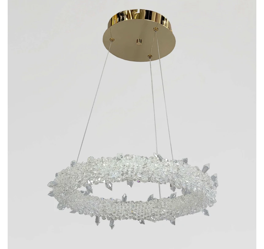 LED люстра на 30W з регулюванням висоти, Золото