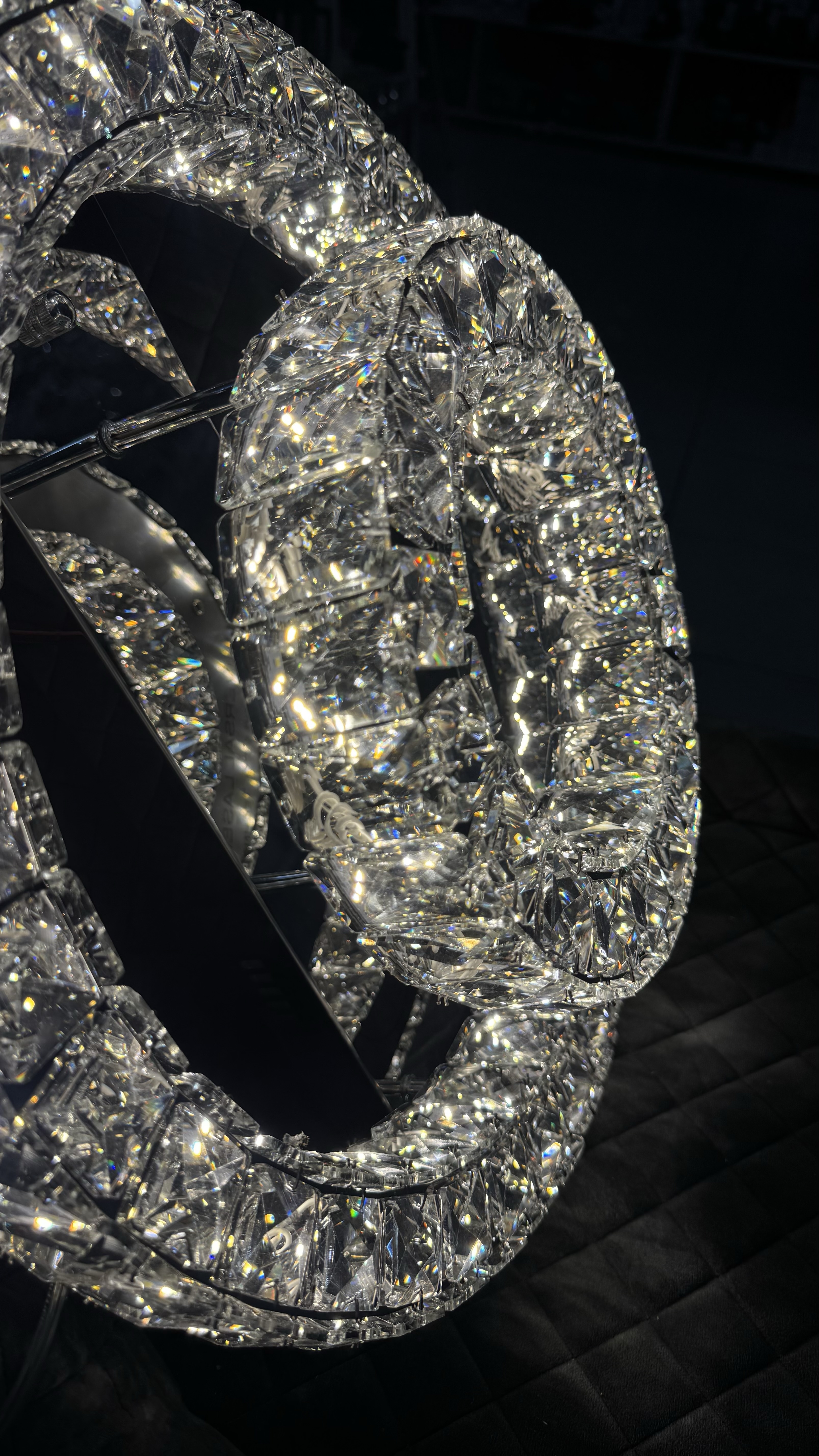 Стельова кришталева люстра з пультом, хром, 60W - Зображення 13