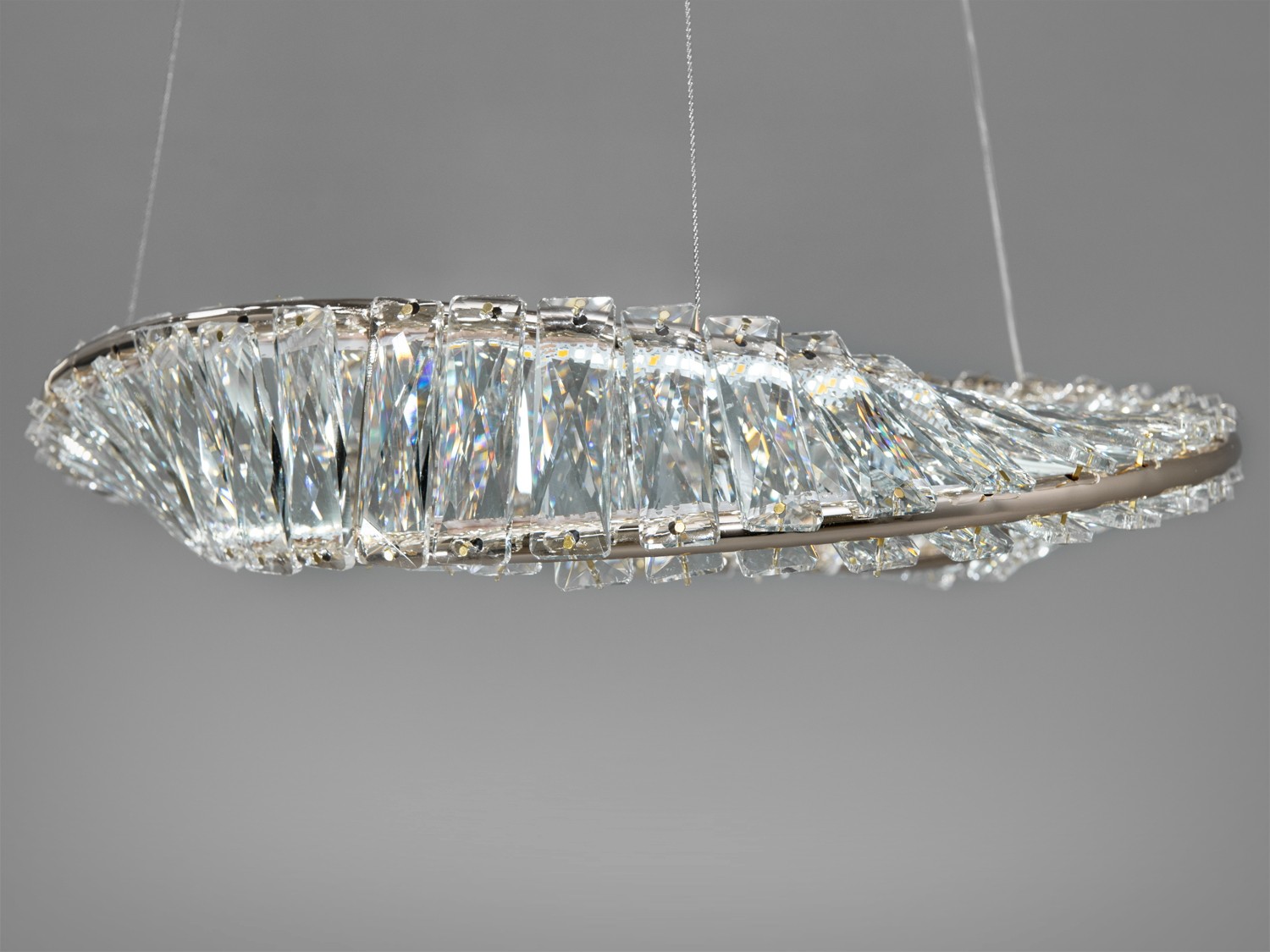 Дизайнерська LED люстра 45W з пультом - Зображення 5