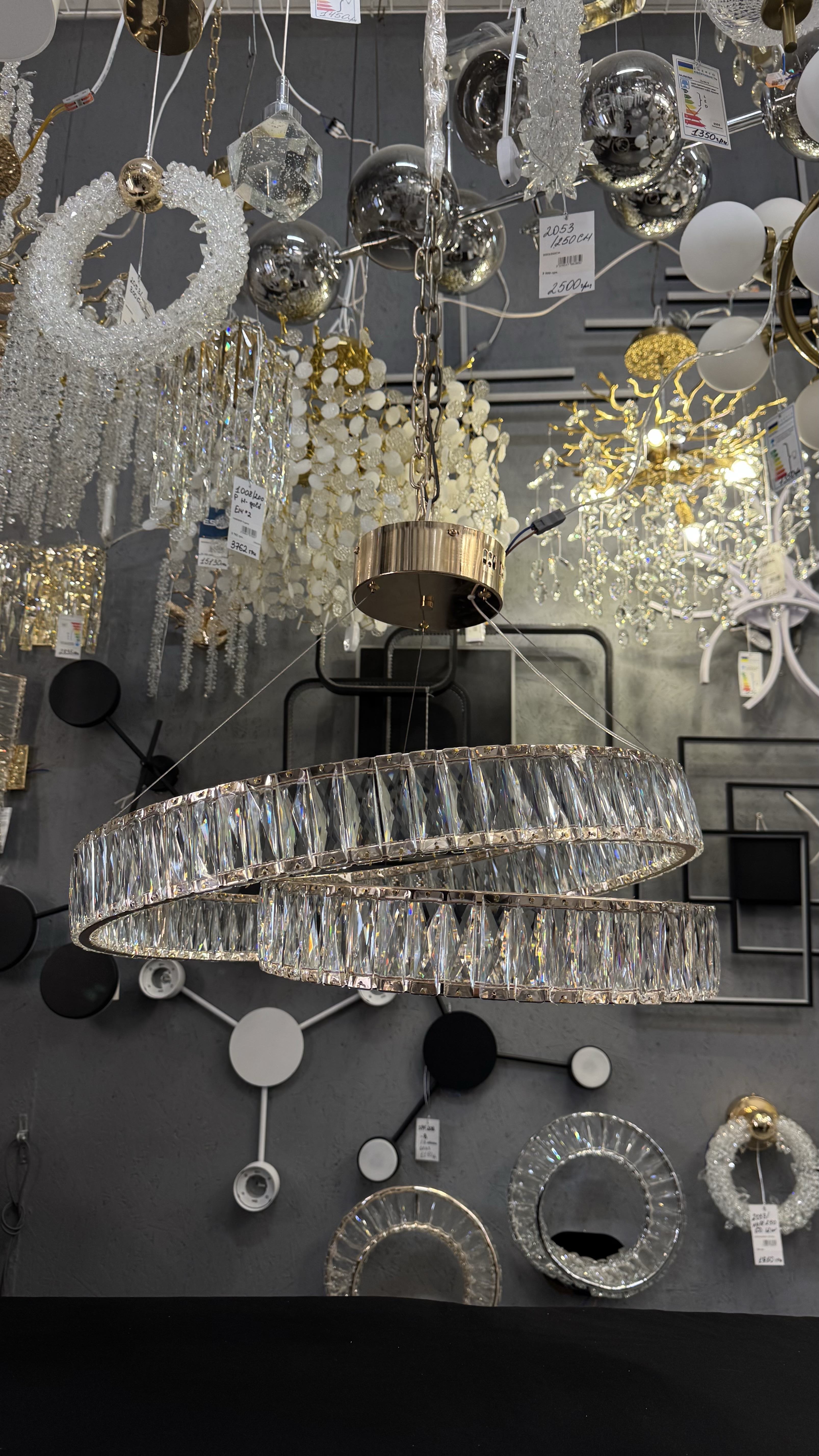 Сучасний підвісна LED-люстра з пультом, 60 см - Зображення 17