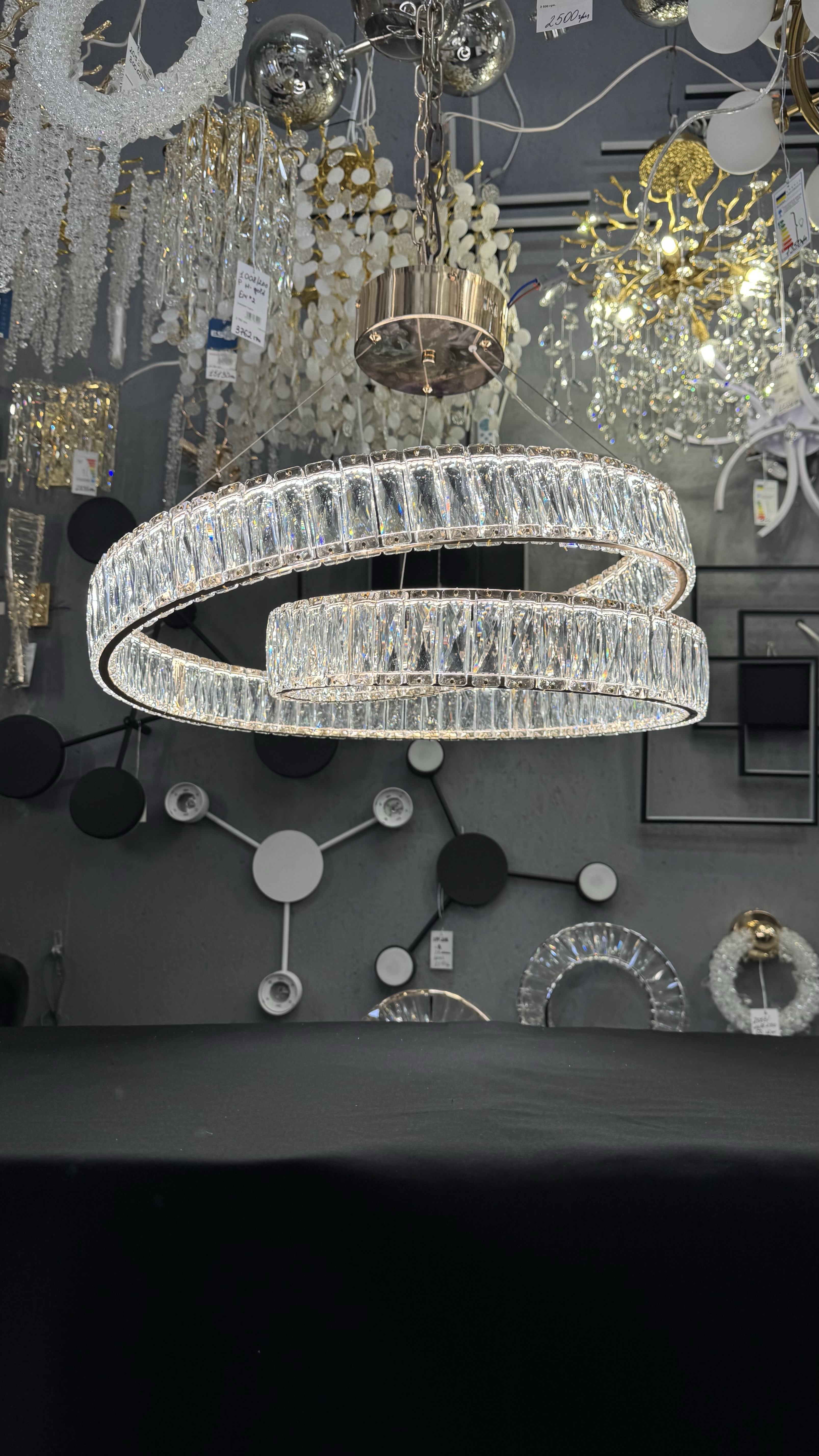 Сучасний підвісна LED-люстра з пультом, 60 см - Зображення 15