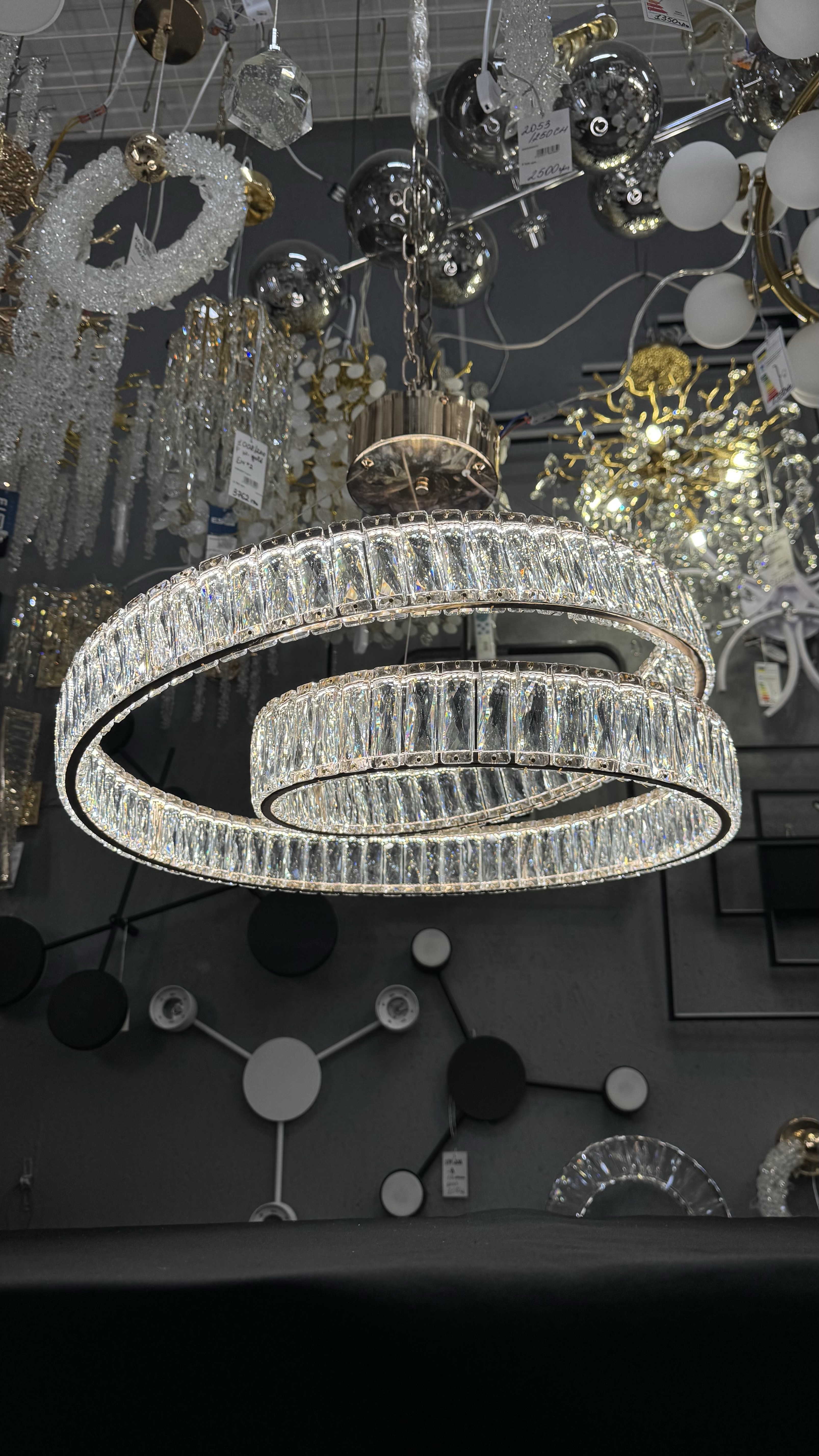 Сучасний підвісна LED-люстра з пультом, 60 см - Зображення 13