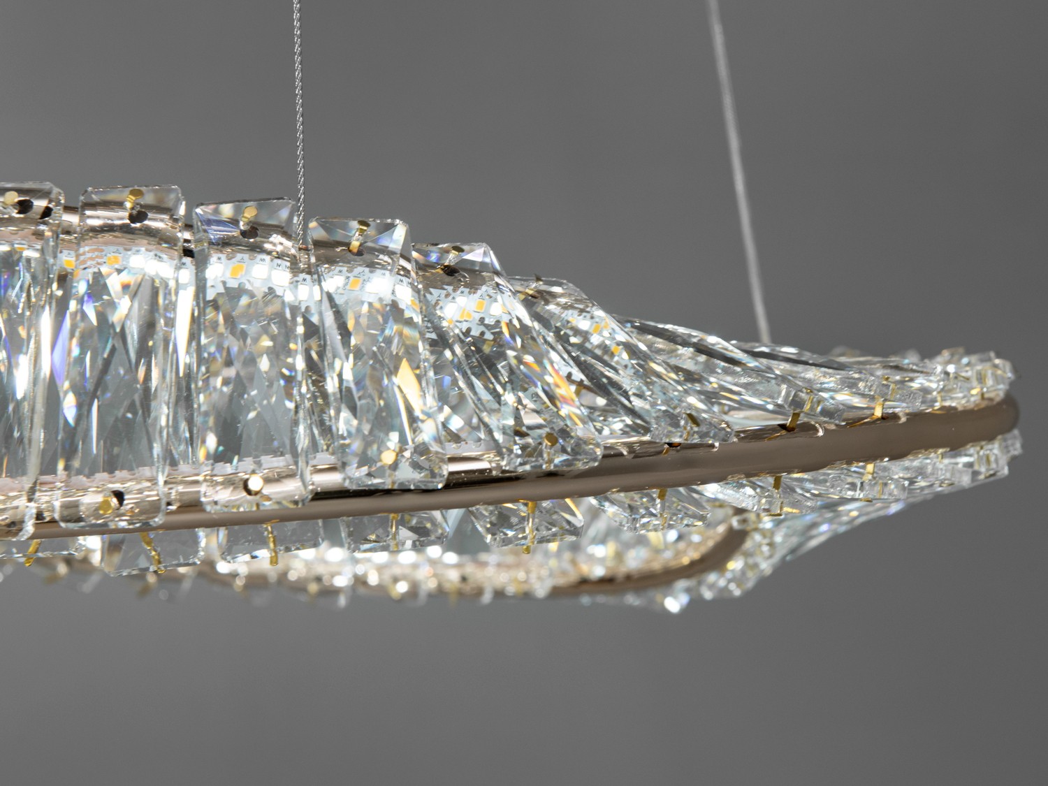 Дизайнерська LED люстра 45W з пультом - Зображення 2