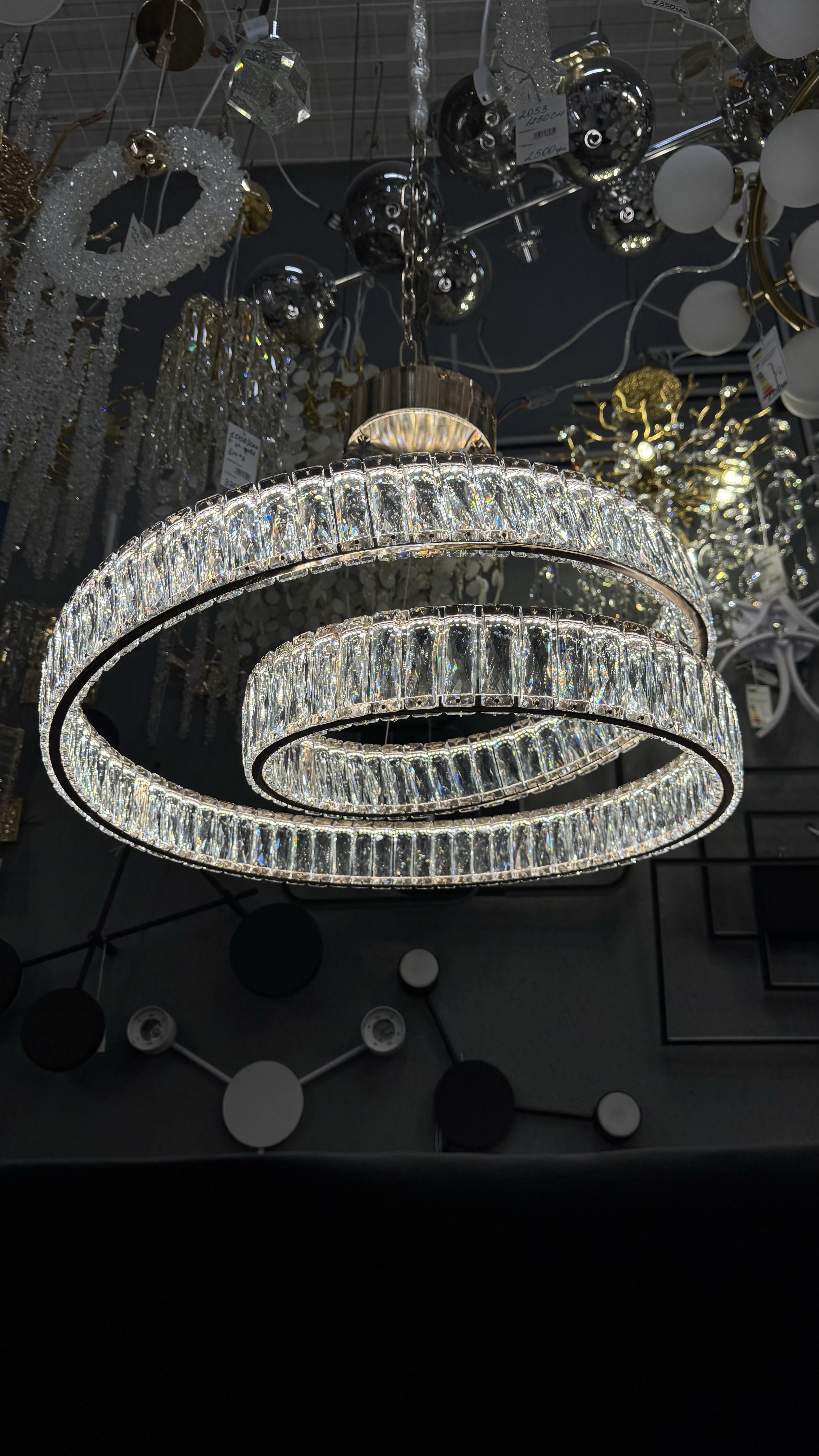 Сучасний підвісна LED-люстра з пультом, 60 см - Зображення 14