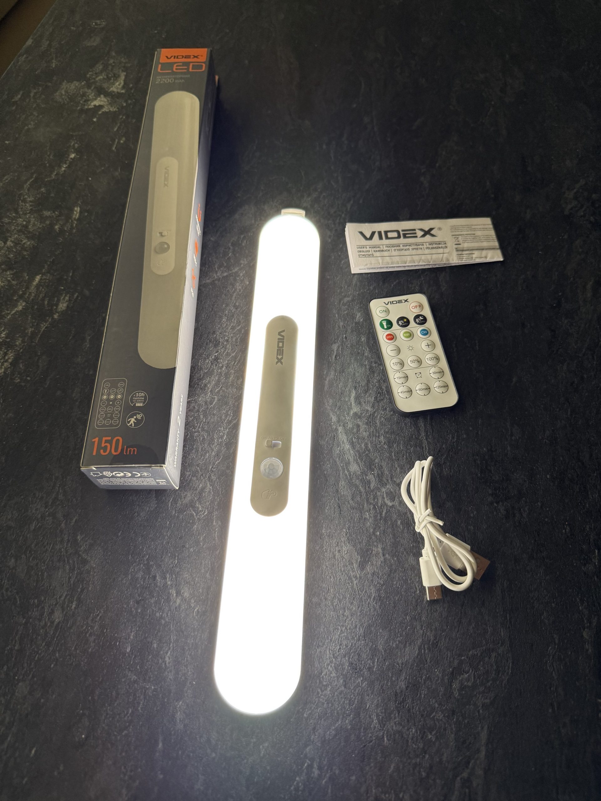 Акумуляторний LED світильник Videx з датчиком руху - Зображення 3