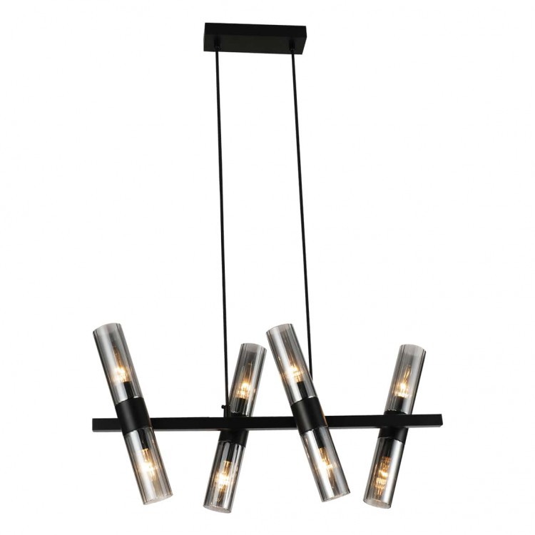Ardero AURORA підвісна чорна люстра на 8 ламп E14