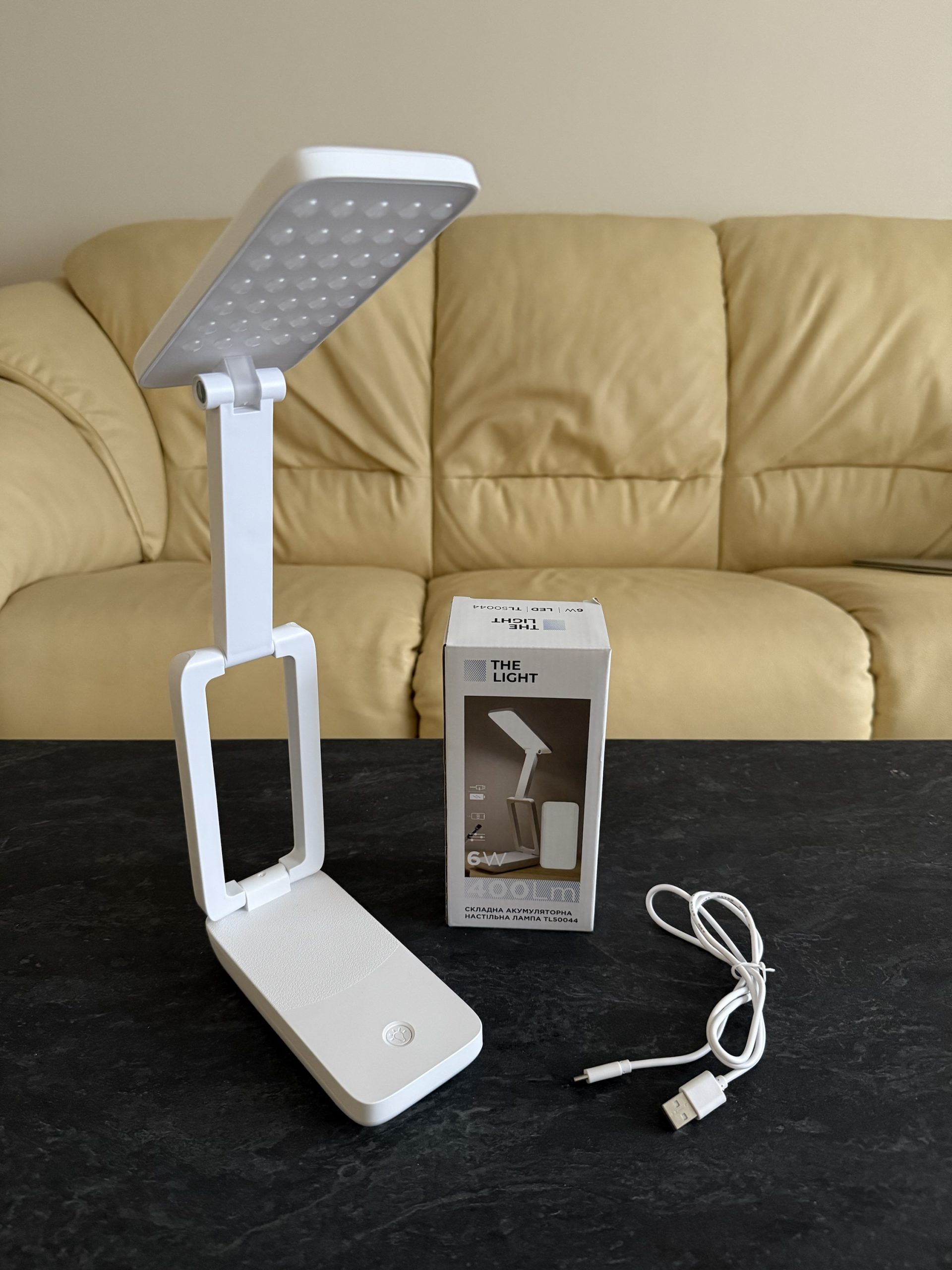 Акумуляторний портативний світильник лампа 6wat LED з Power Bank функцією - Зображення 4