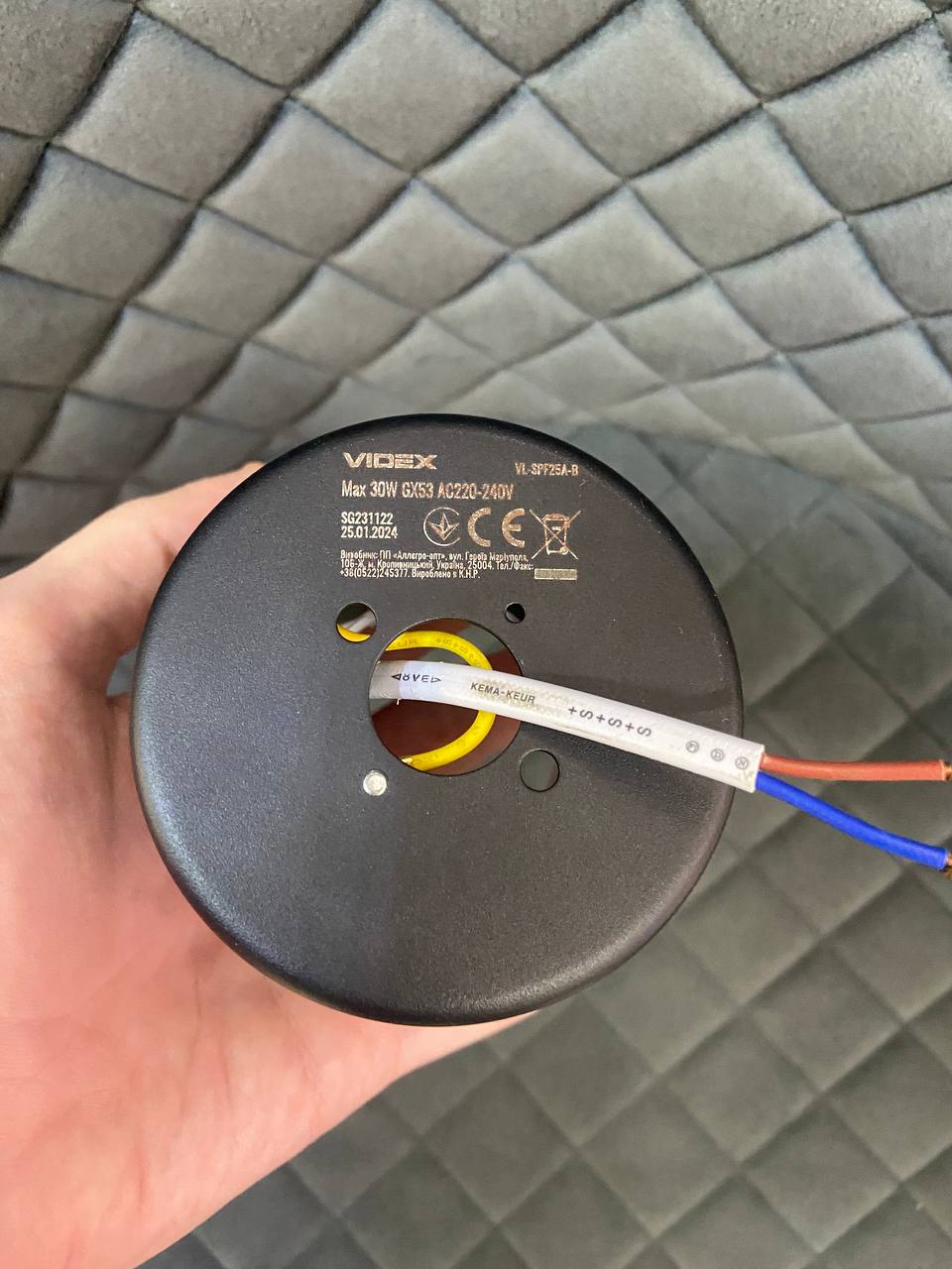 Світильник VIDEX під лампу GX53 накладний Чорний (VL-SPF25A-B) - Зображення 15
