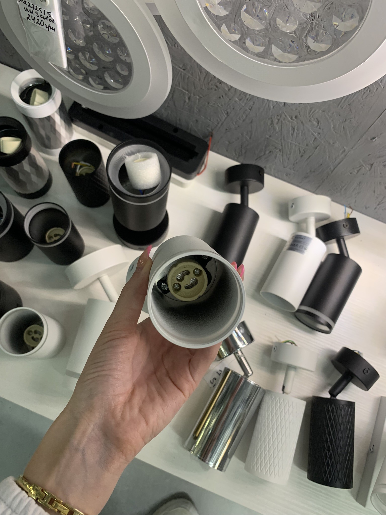 Світильник VIDEX під лампу GU10 SPF05B накладний поворотний білий - Зображення 9