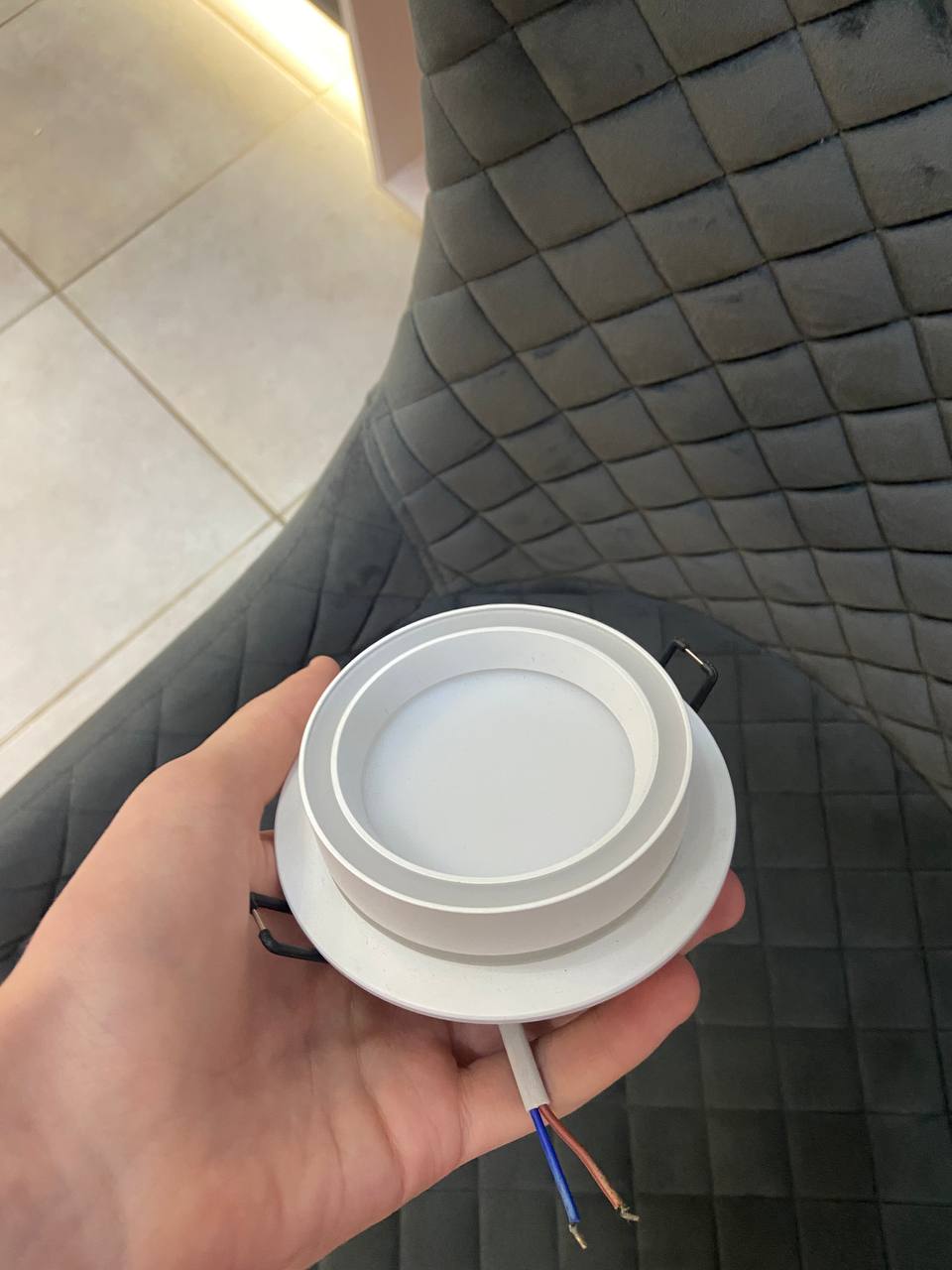 Вбудований світильник DL2817 білий, круглий - Зображення 6