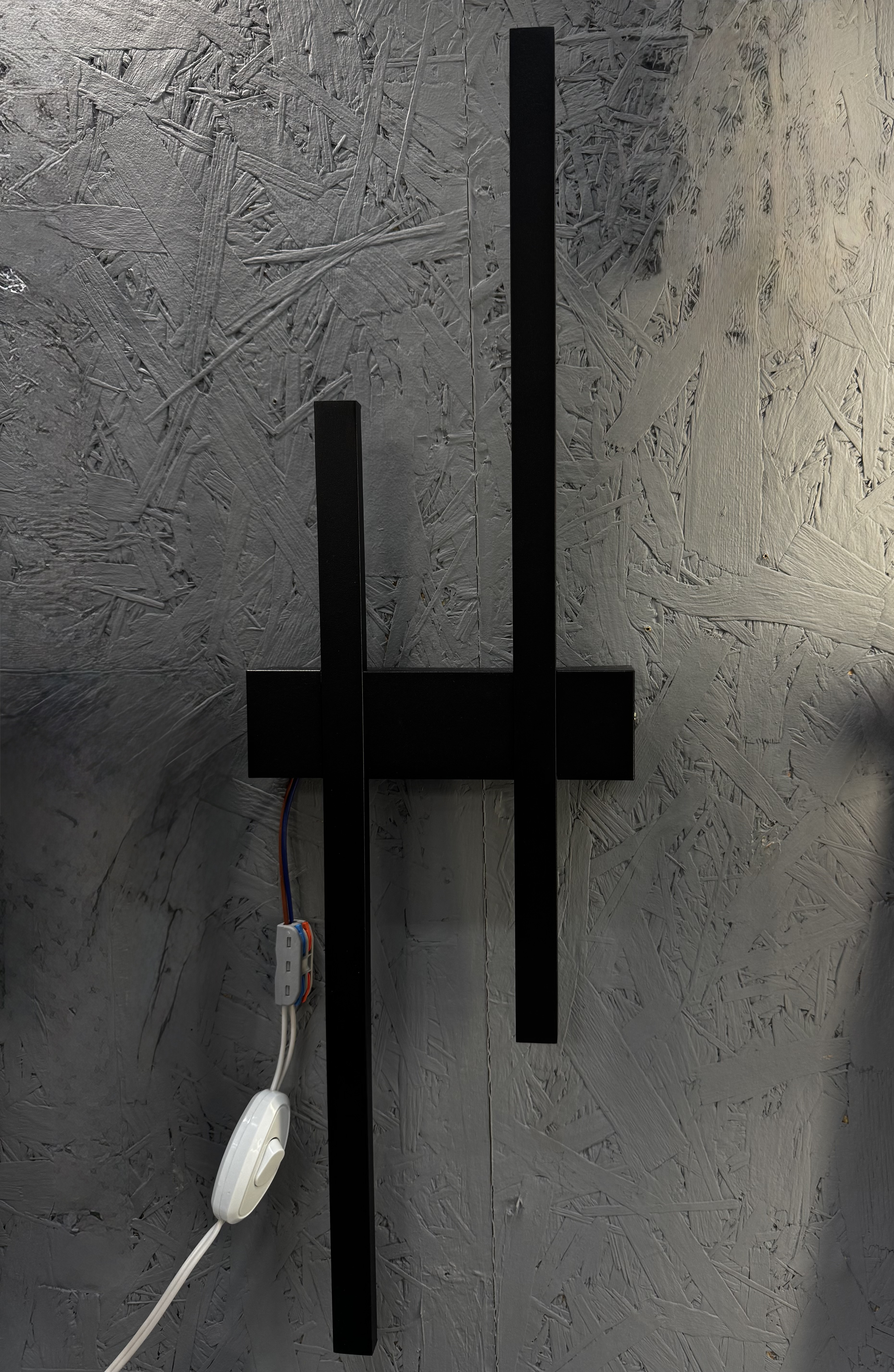 Настінний світильник правий чорного кольору з двома LED-джерелами - Зображення 11