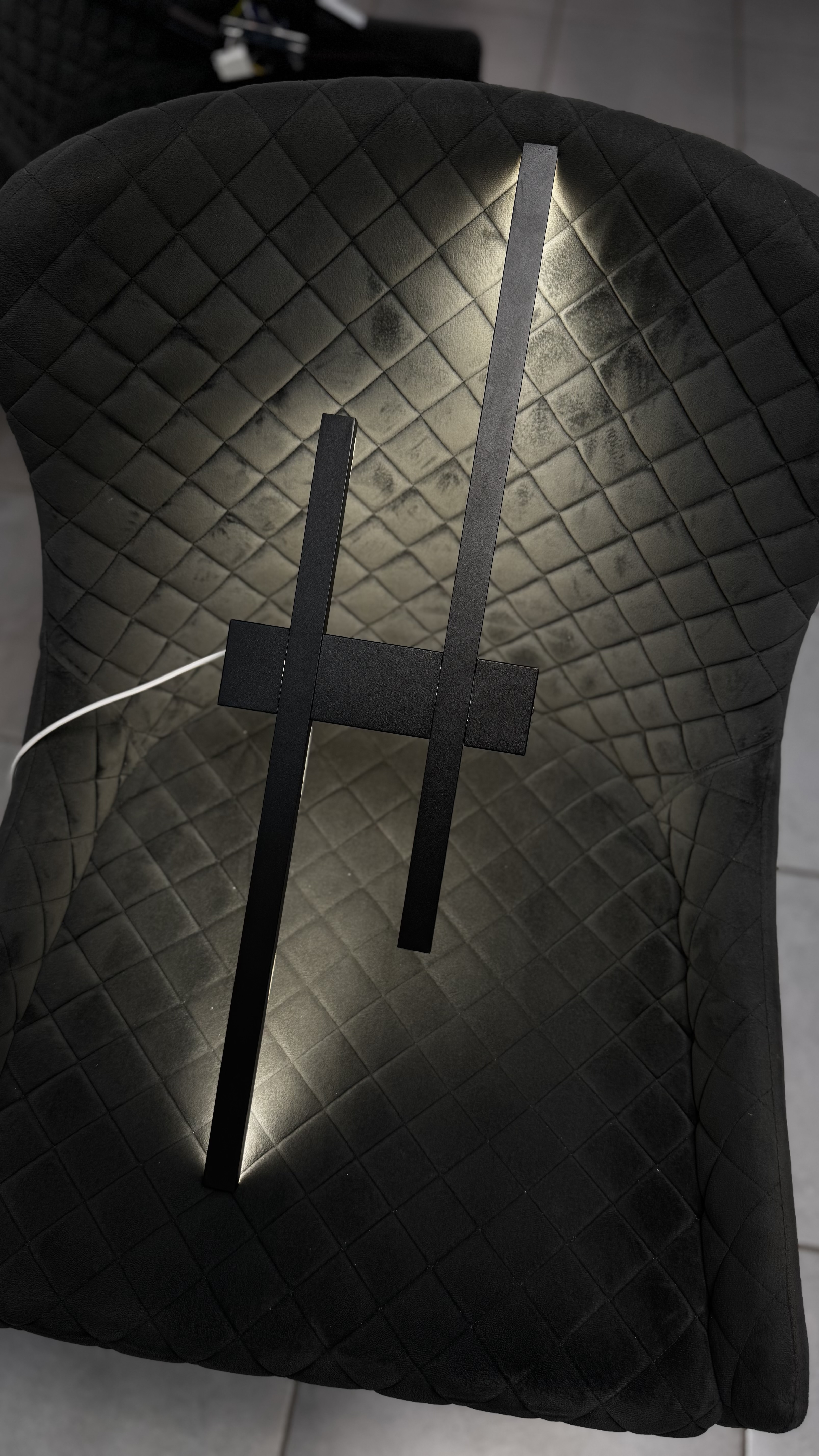 Настінний світильник правий чорного кольору з двома LED-джерелами - Зображення 4