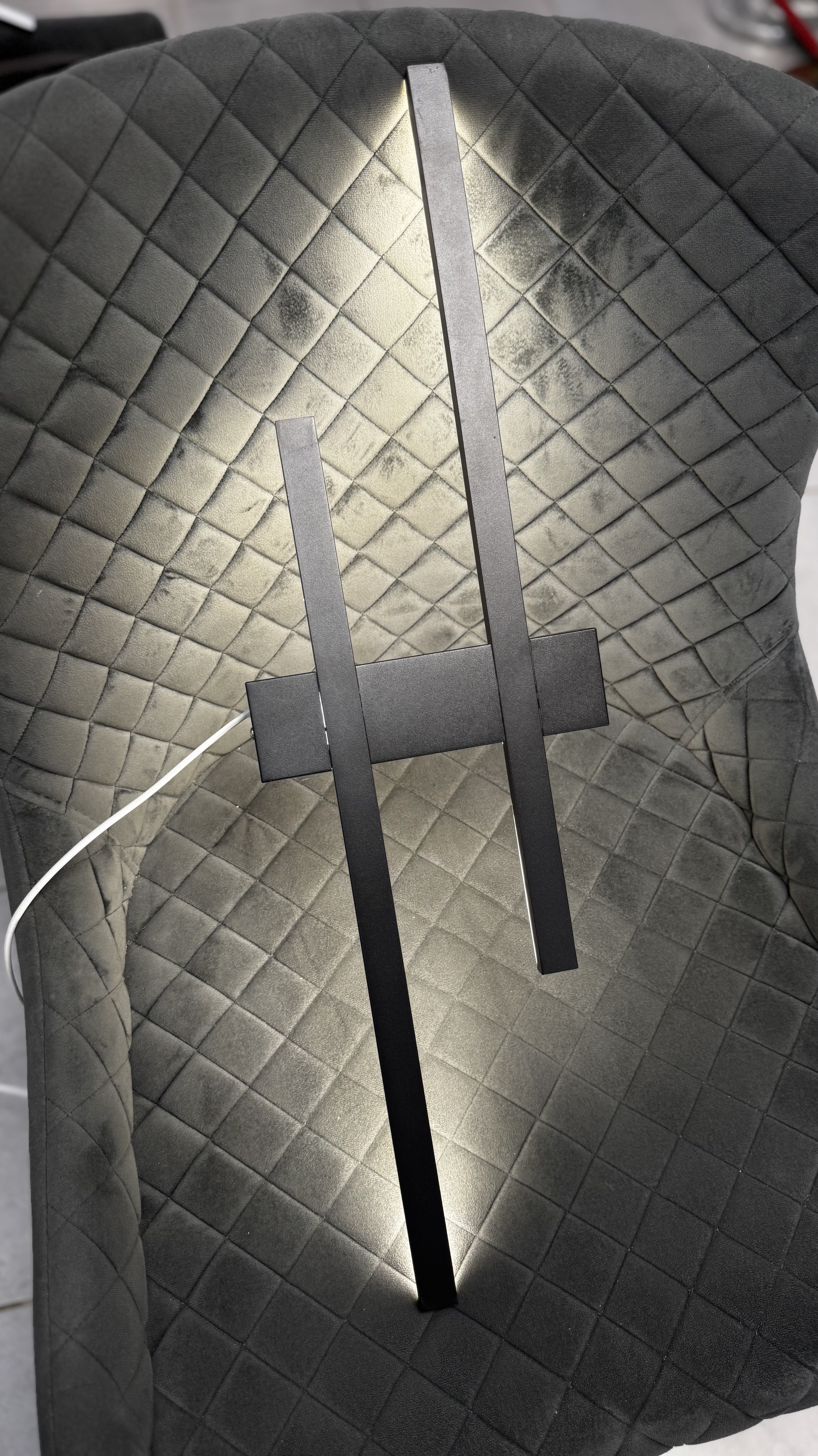 Настінний світильник правий чорного кольору з двома LED-джерелами - Зображення 5