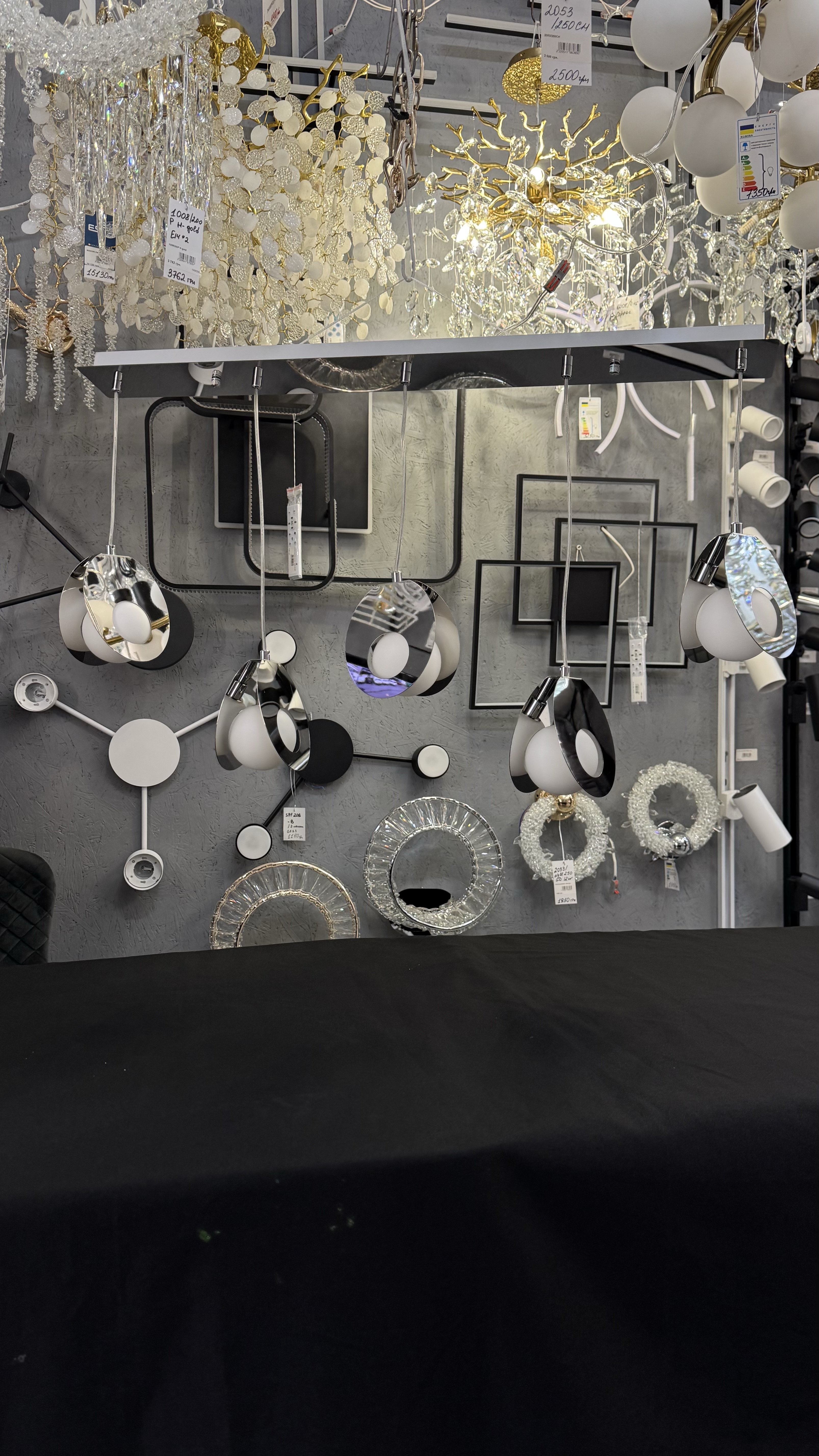 Підвісна видовжений світильник 5 ламп G9, хром, метал/скло ESTE - Зображення 11