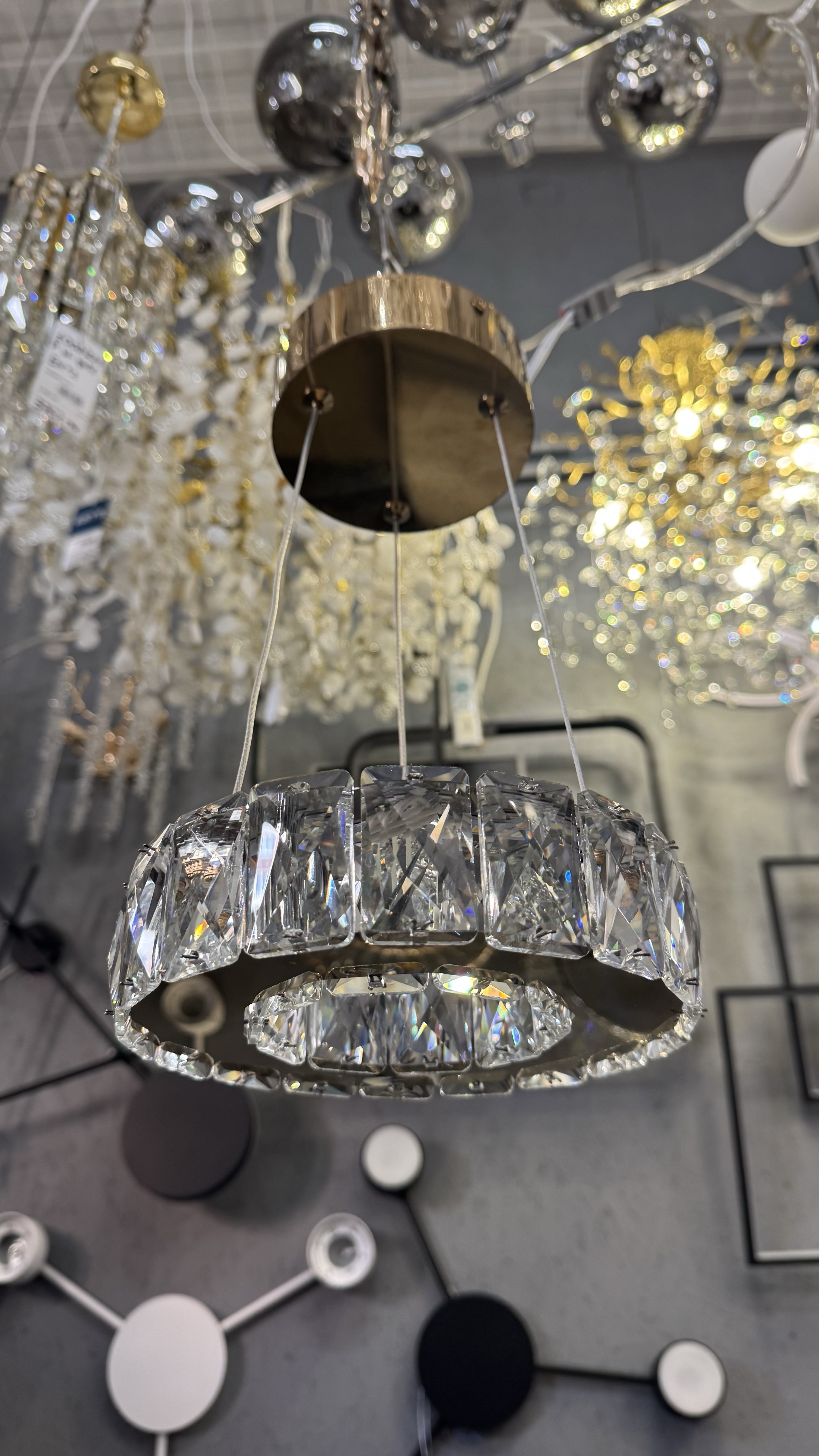 Підвісний LED світильник 17W, Золото