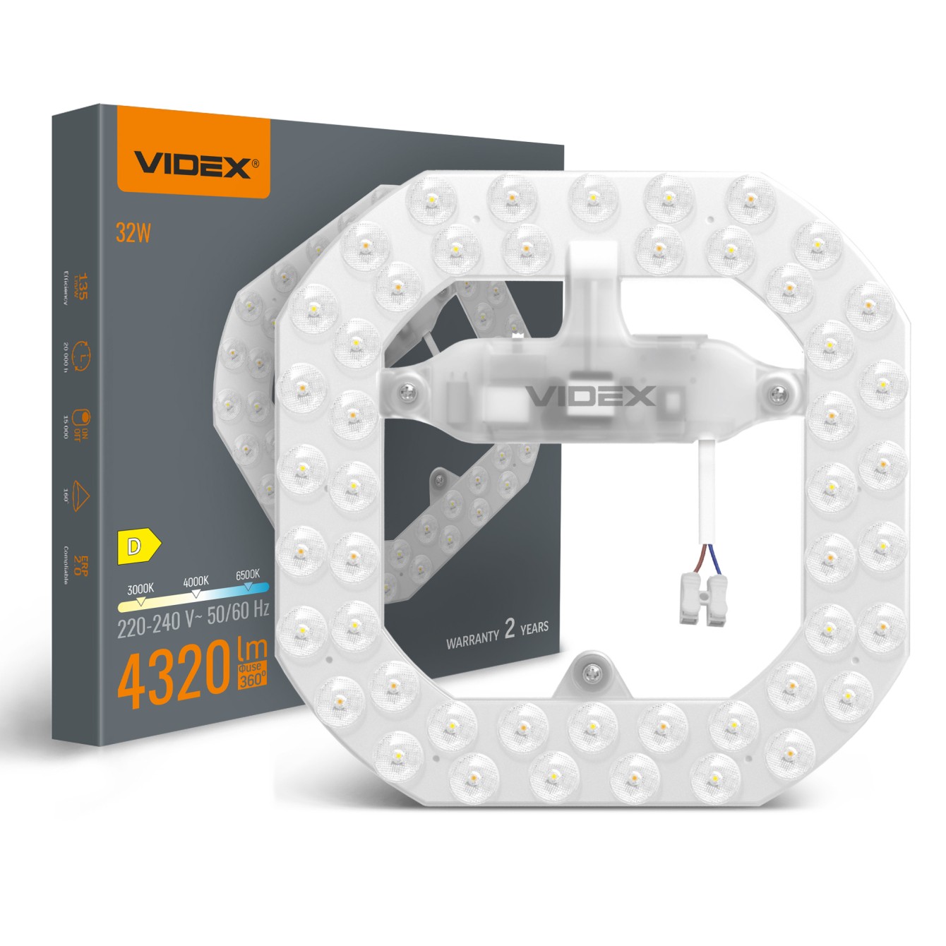 LED модуль для світильників 32W VIDEX з регулюванням світла