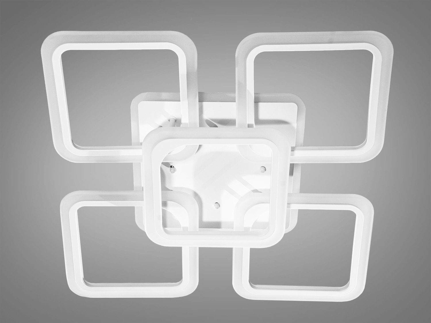 Біла LED люстра під стелю з підсвіткою, 120W