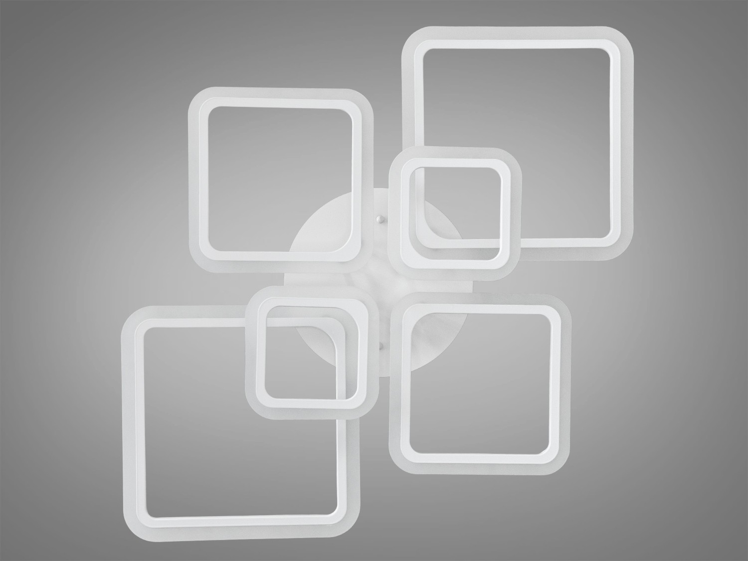 Біла стельова світлодіодна люстра з пультом, 105W - Зображення 3