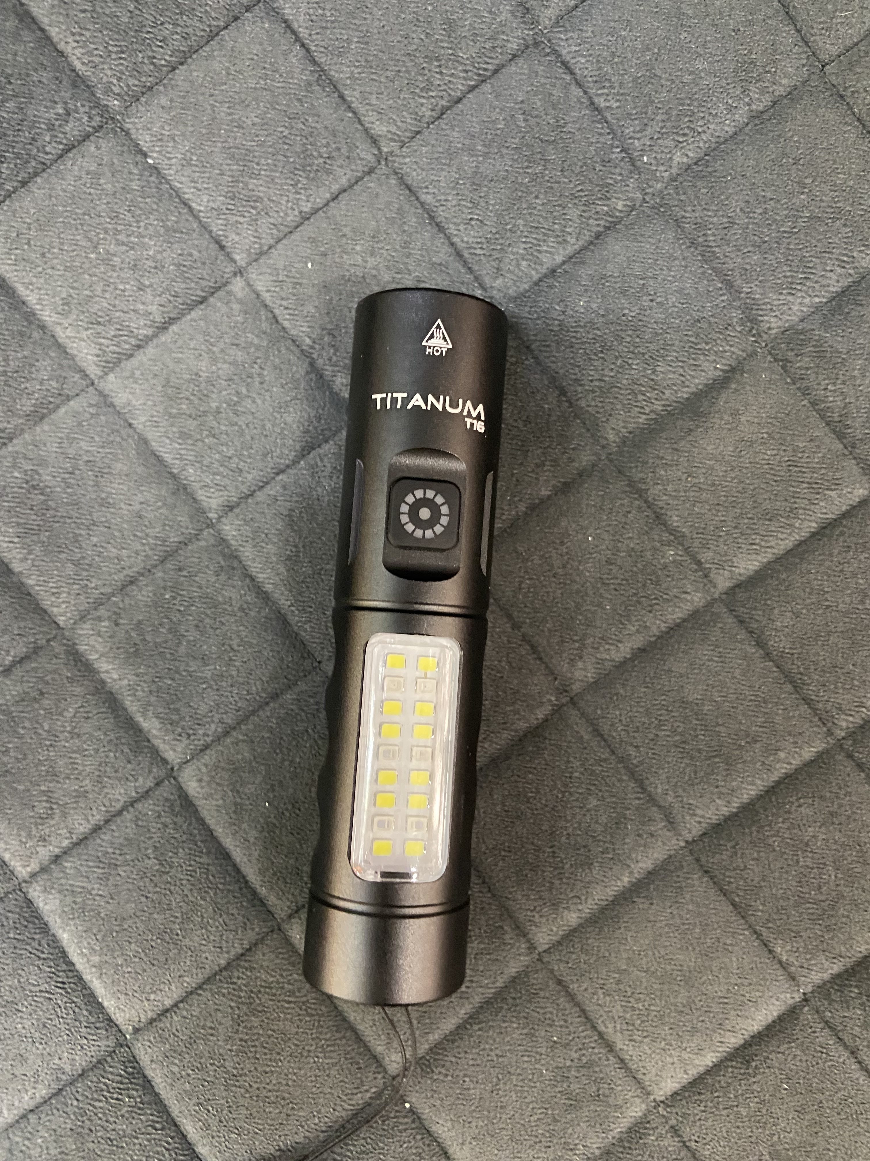 Ручний кишеньковий ліхтарик TITANUM 160 lm, USB-C, акумуляторний, чорний - Зображення 3