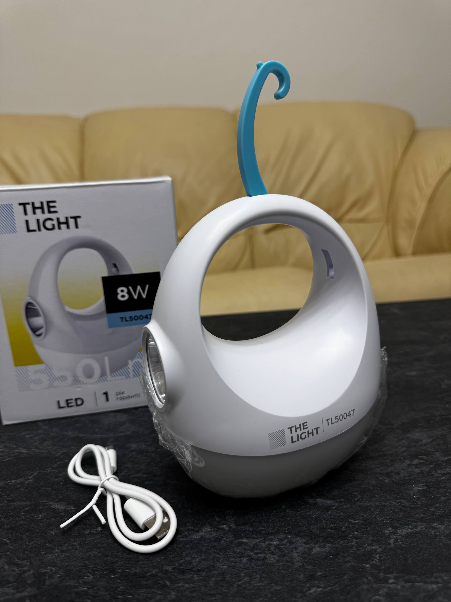 Лампа-світильник акумуляторний кемпінг підвісний з режимами потужності та USB-зарядкою - Зображення 13