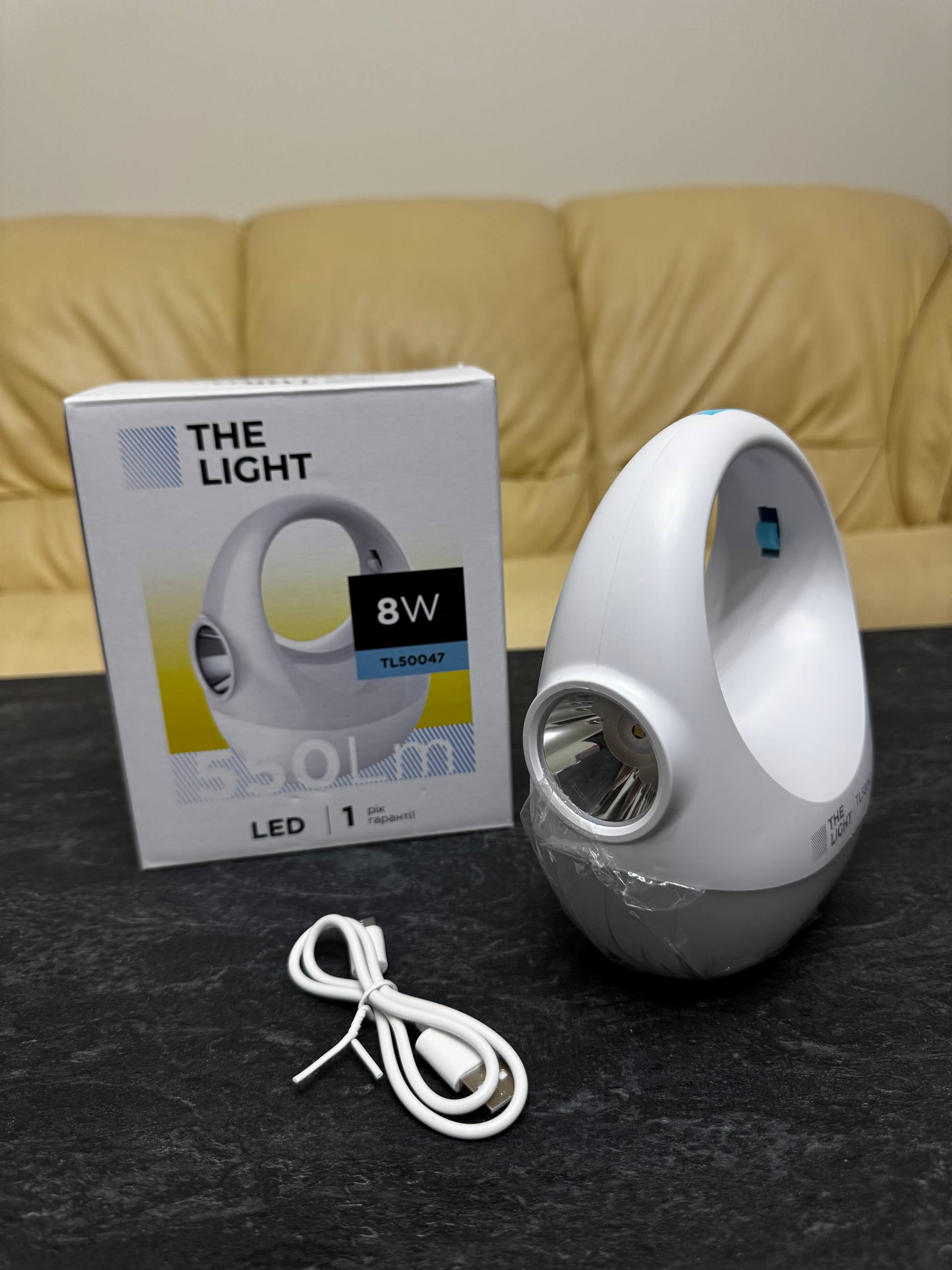 Лампа-світильник акумуляторний кемпінг підвісний з режимами потужності та USB-зарядкою - Зображення 15